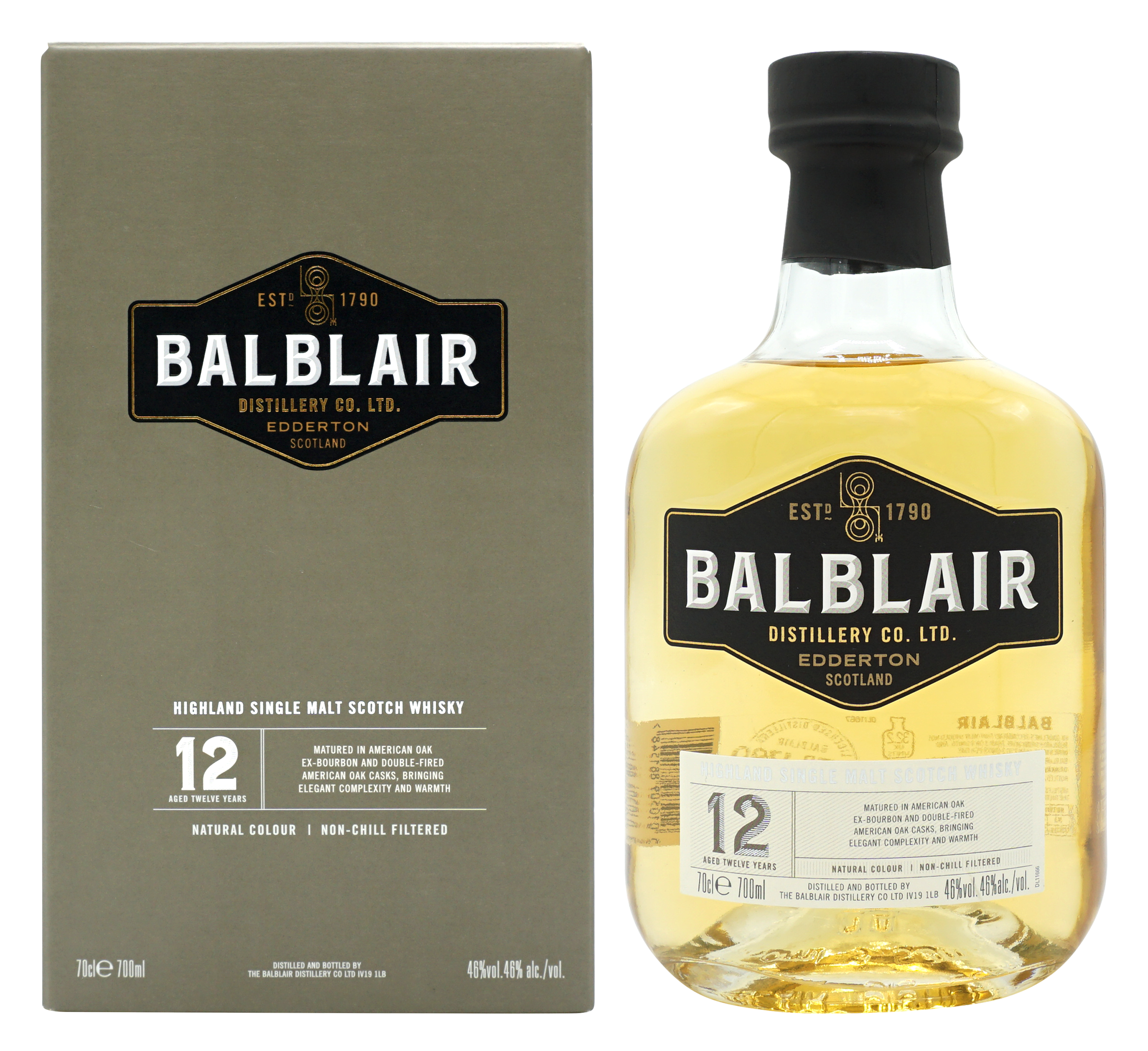 Balblair 12 Years Single Malt 70cl 46 Compleet