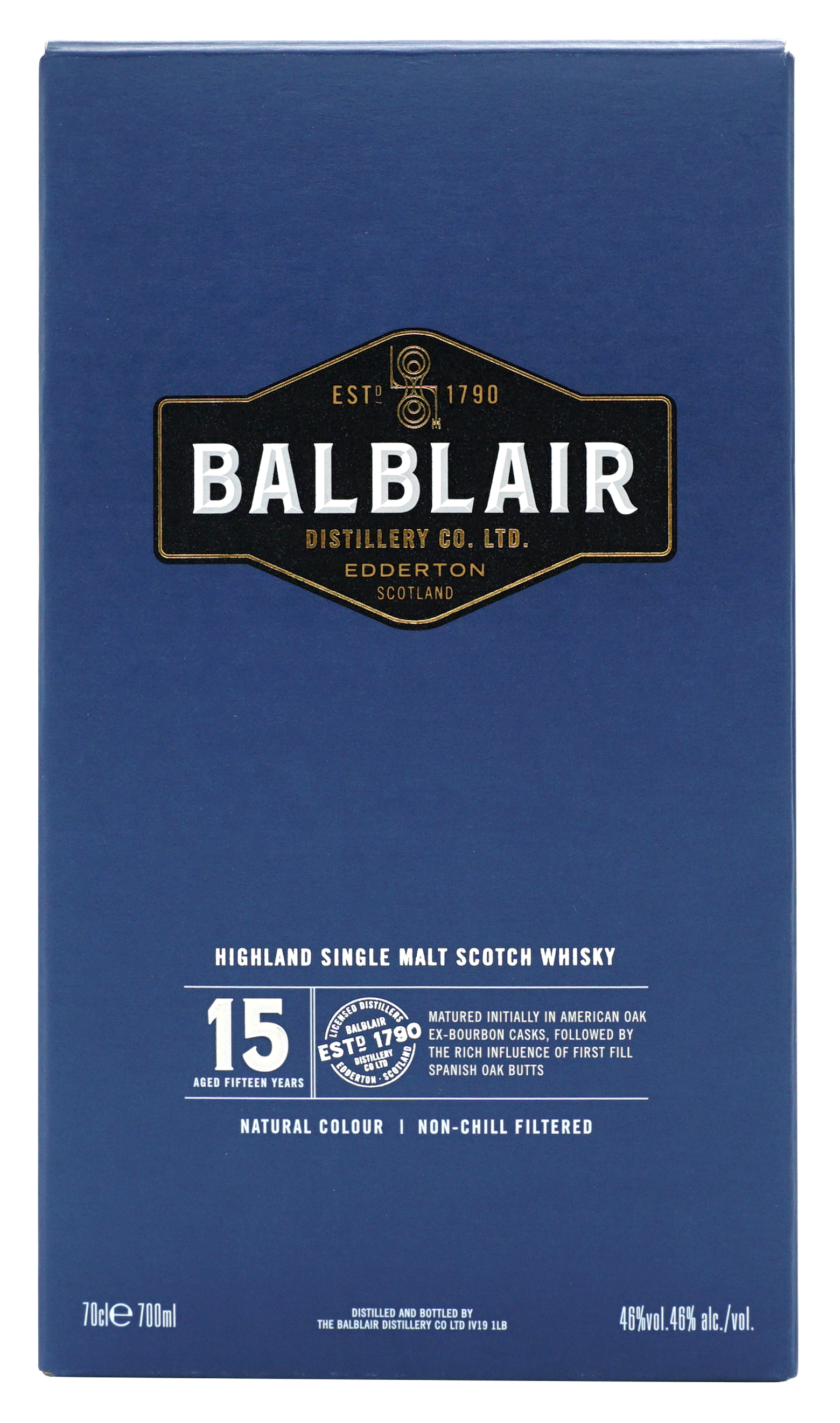 Balblair 15 Years Single Malt 70cl 46 Doos