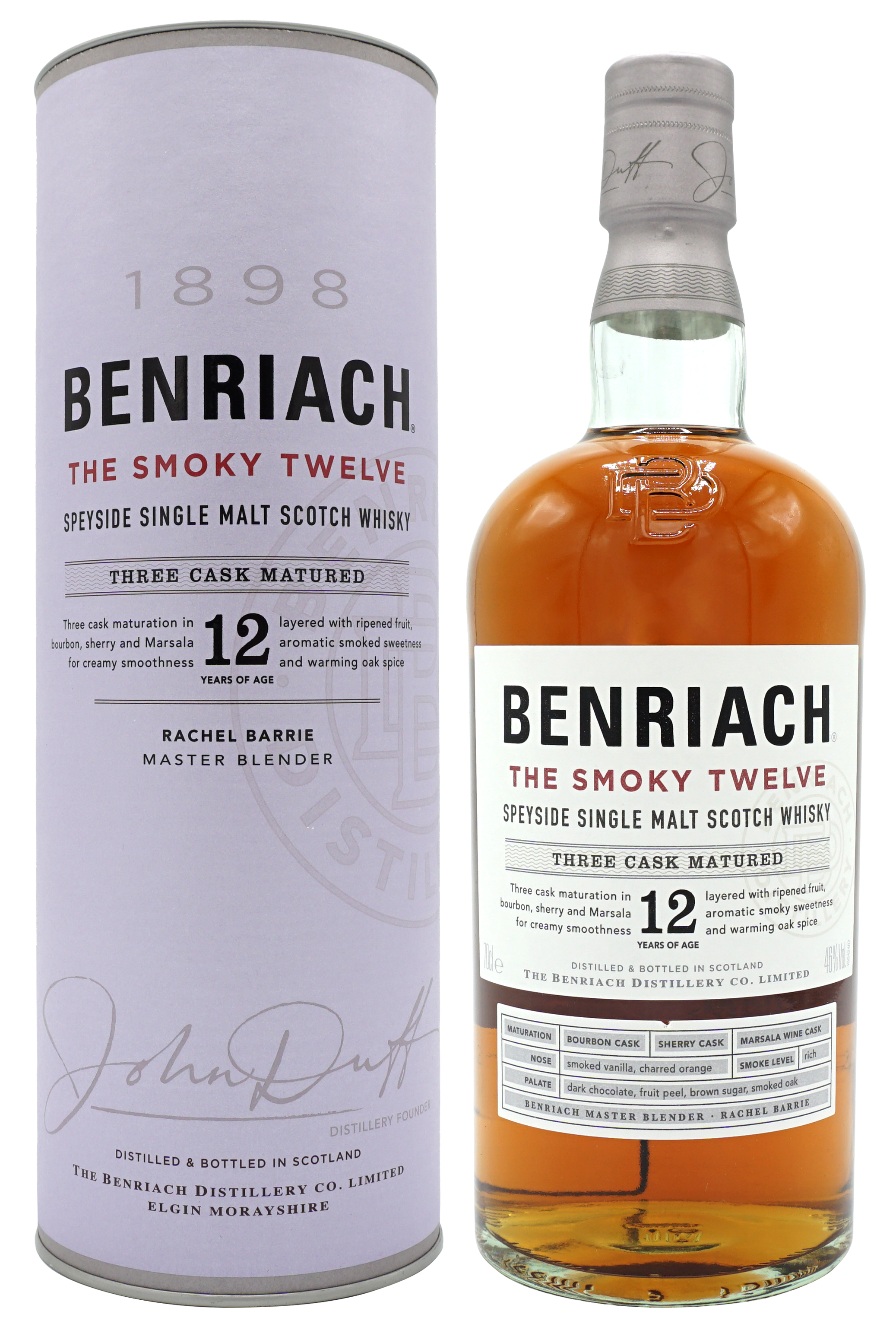 Benriach 12 Years Smoky Single Malt 70cl 46 Compleet