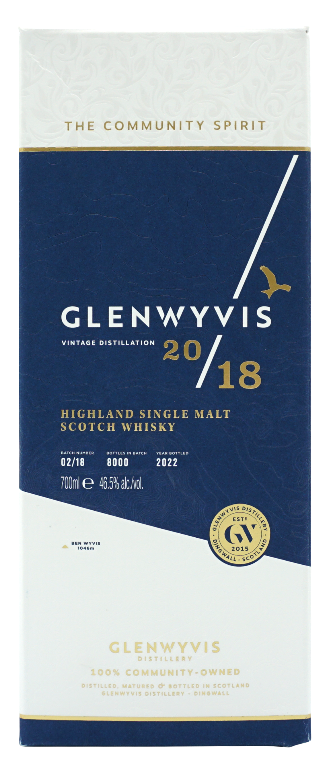 Glen Wyvis 4 Years 2022 Single Malt 70cl 465 Doos