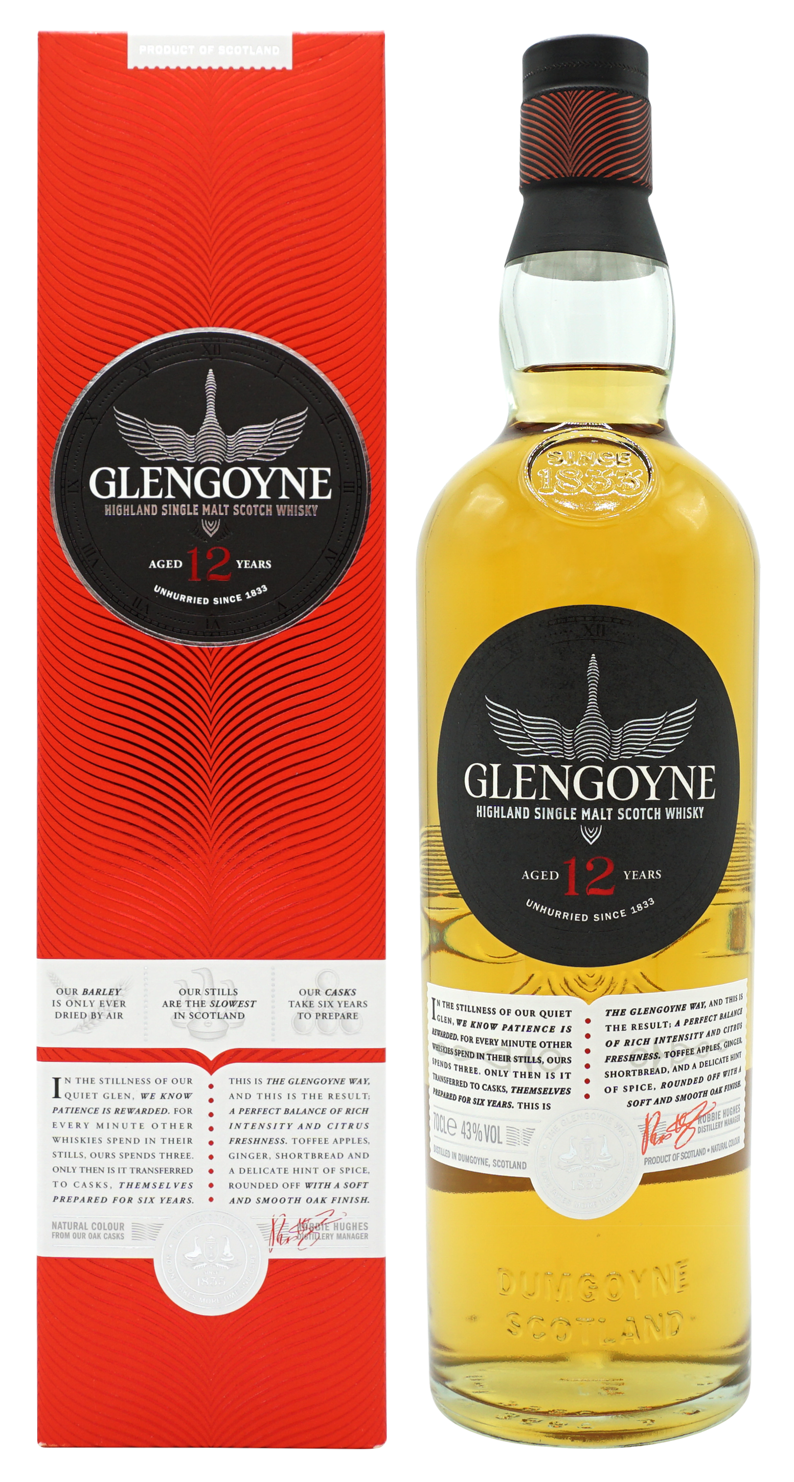Glengoyne 12 Years Single Malt 70cl 43 Compleet