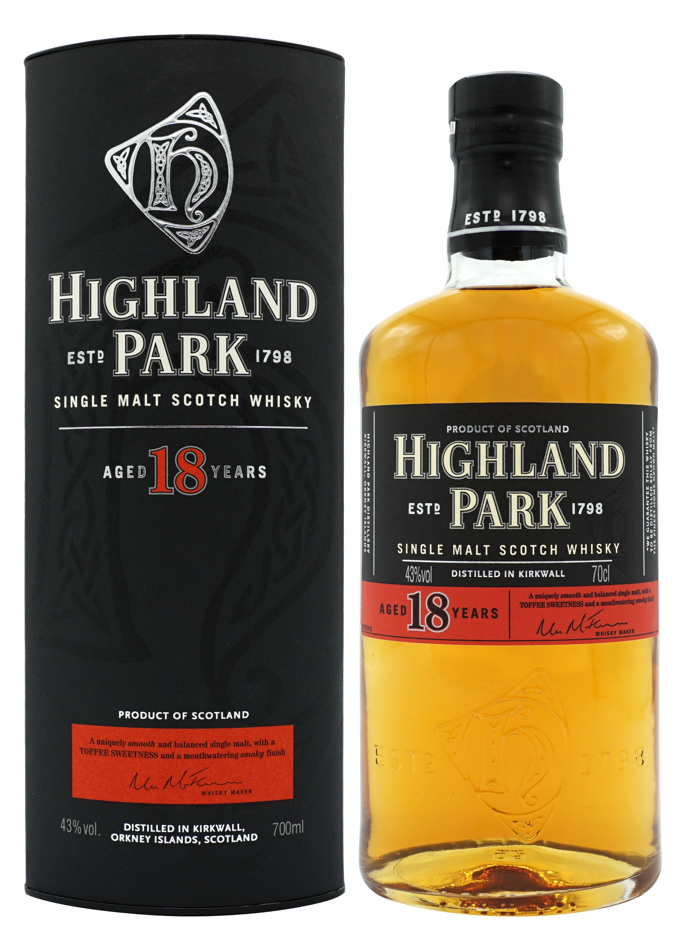 Highland Park 2015 18 Years Single Malt 70cl 43 Compleet