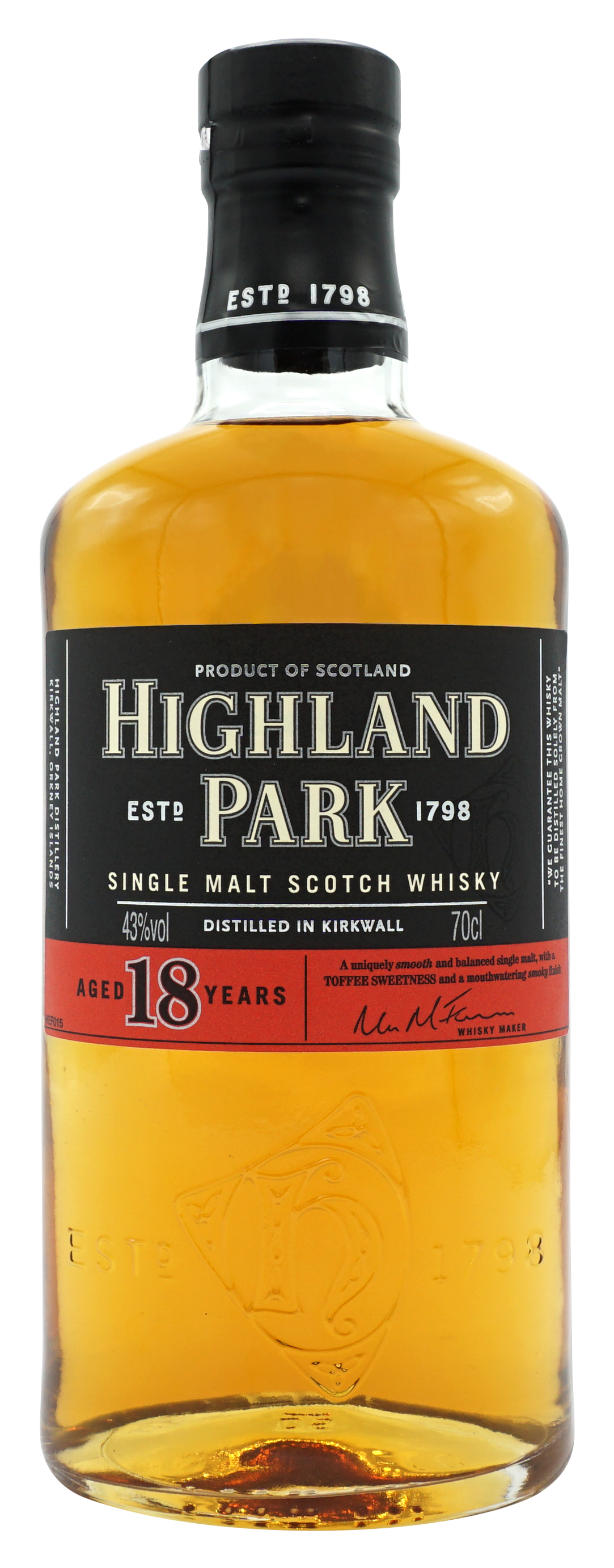 Highland Park 2015 18 Years Single Malt 70cl 43