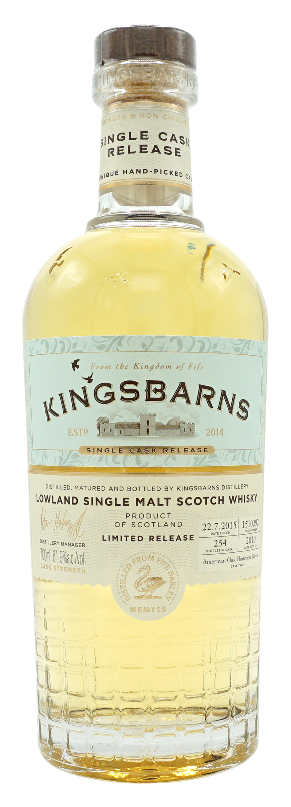 Kingsbarns Single Cask Single Malt 70cl 619
