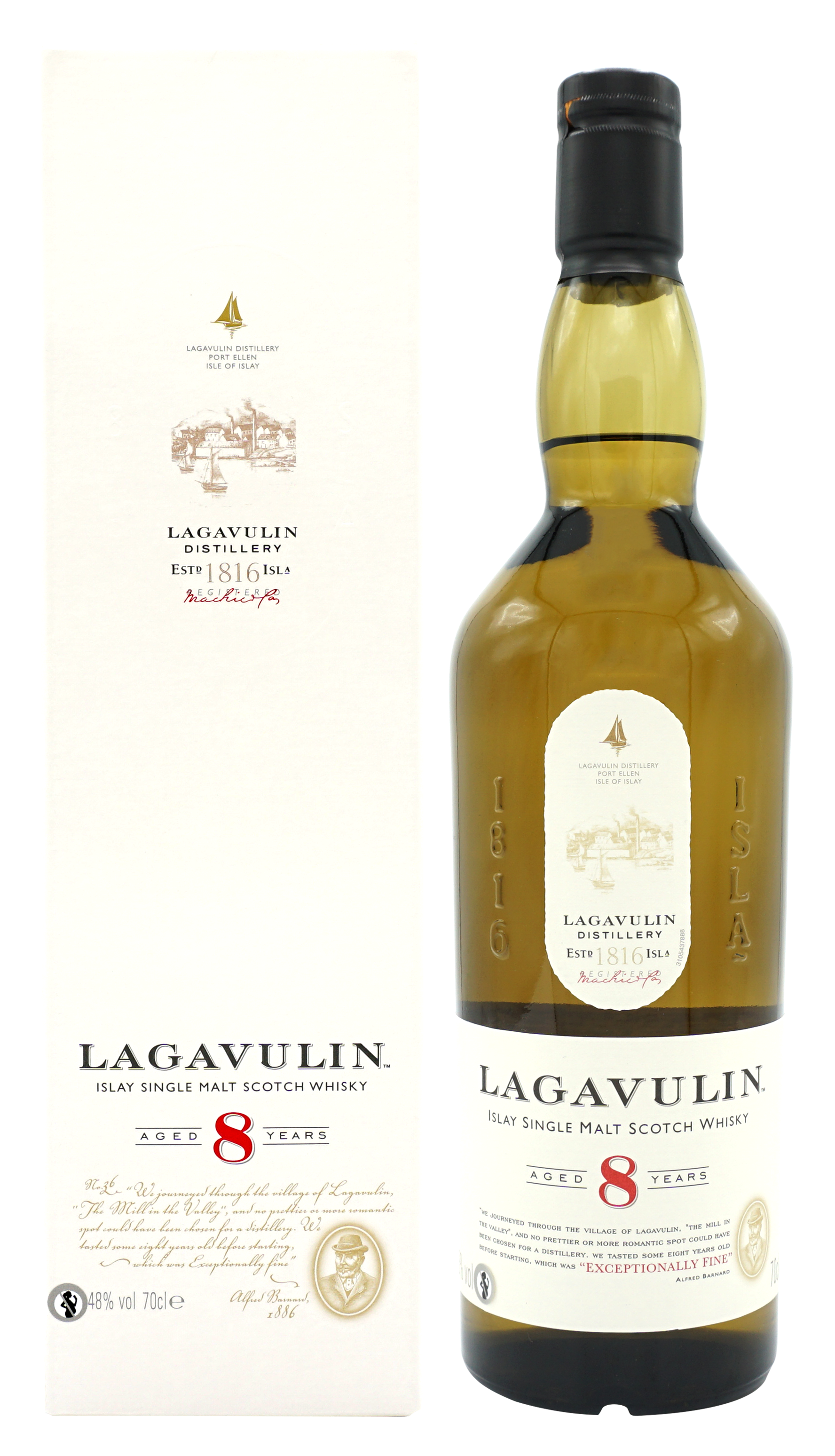 Lagavulin 8 Years Single Malt 70cl 48 Compleet