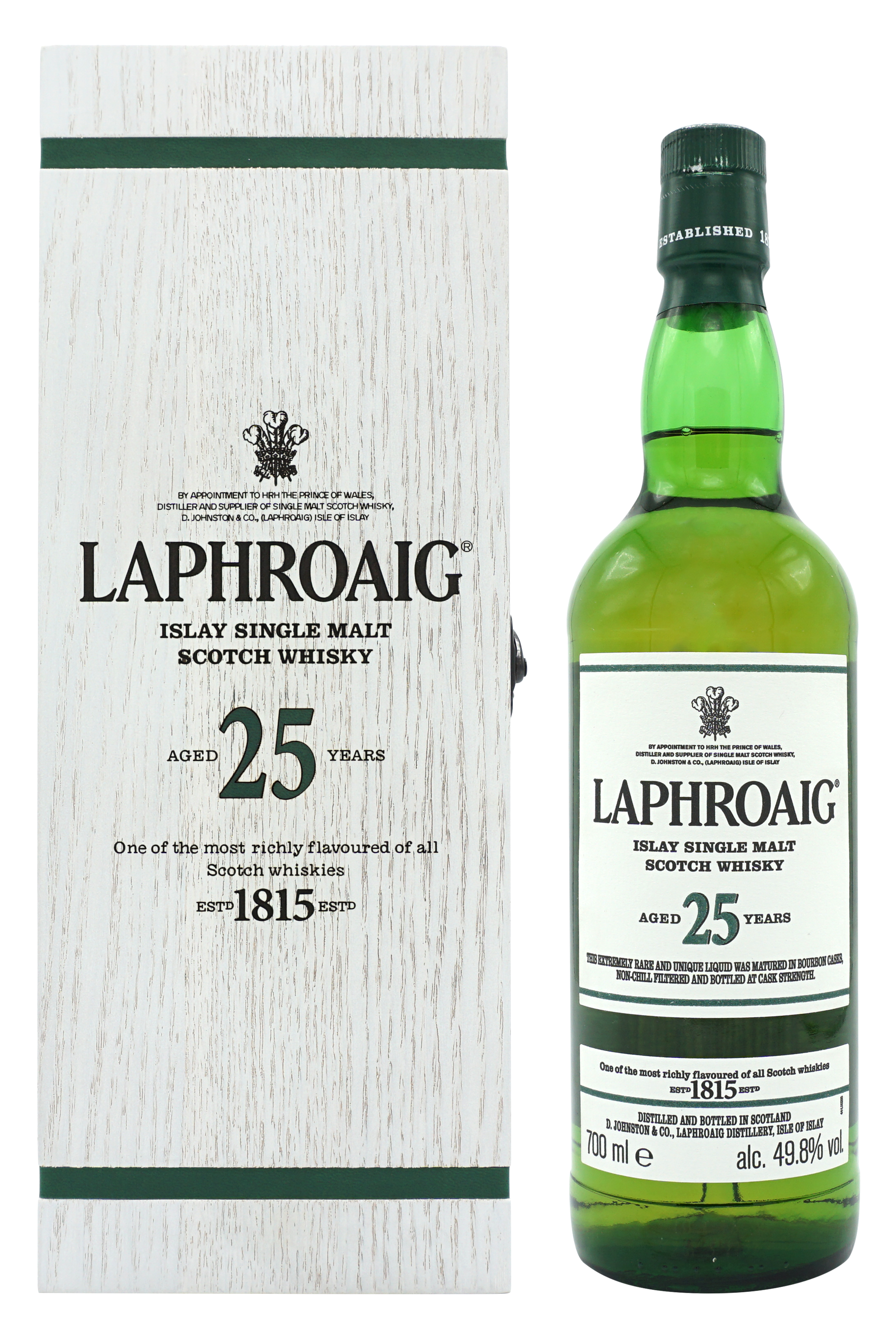 Laphroaig 25 Single Malt 70cl 498 Compleet