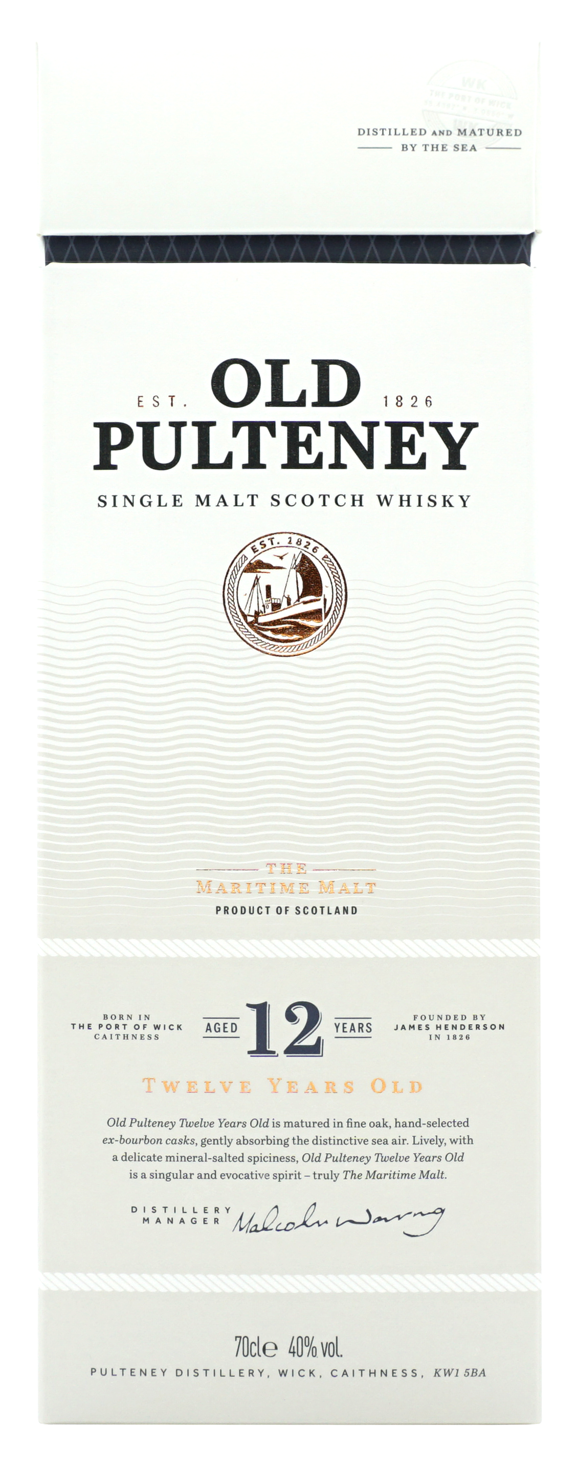 Old Pulteney 12 Years Single Malt 70cl 40 Doos