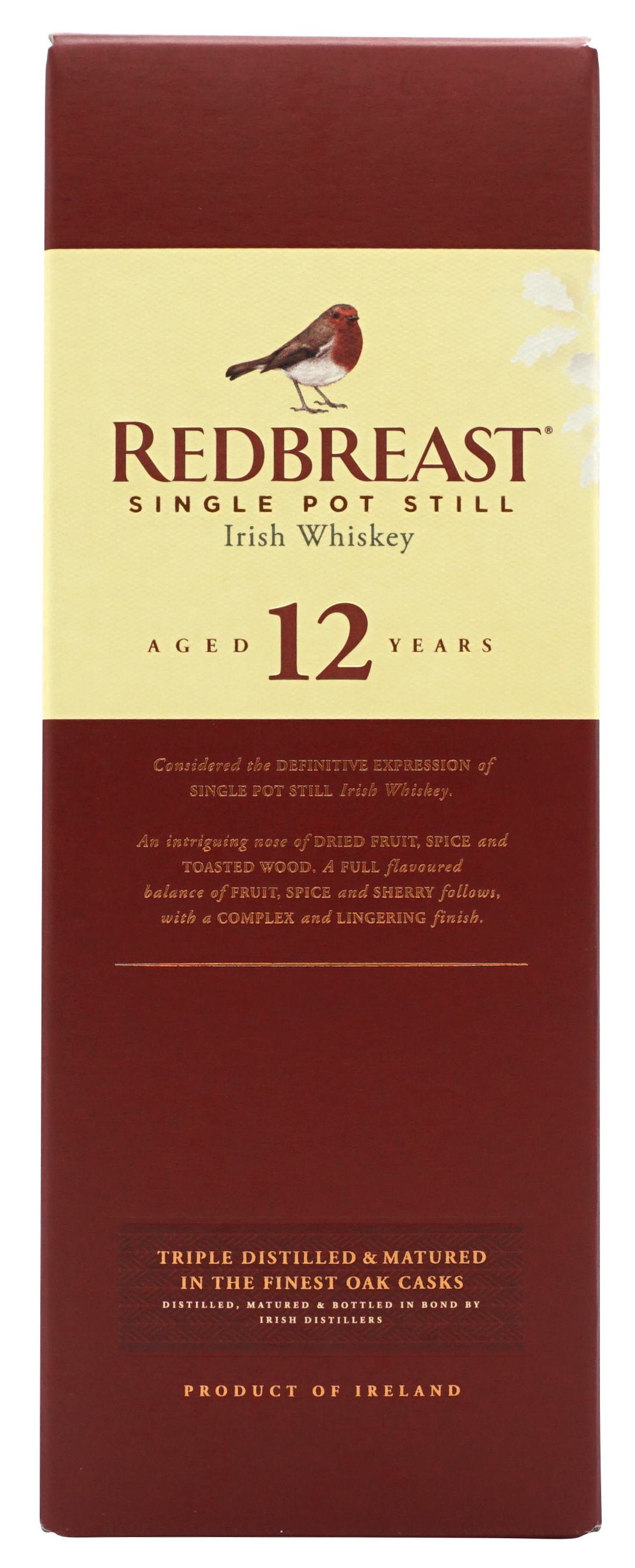 Redbreast 12 Years Single Pot Still 70cl 40 Doos
