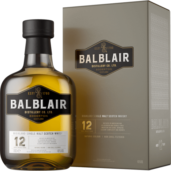 Schotse - Whisky - Balblair - 12 - Jaar - Single Malt - 70cl