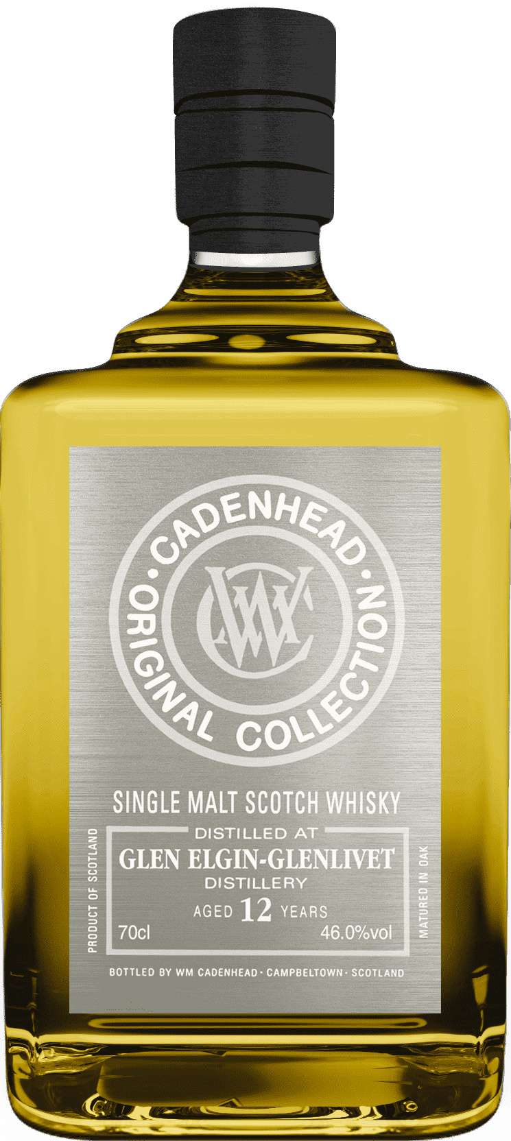 Schotse - Whisky - Cadenhead - Glen Elgin - 12 - Jaar - Single Malt - 70cl