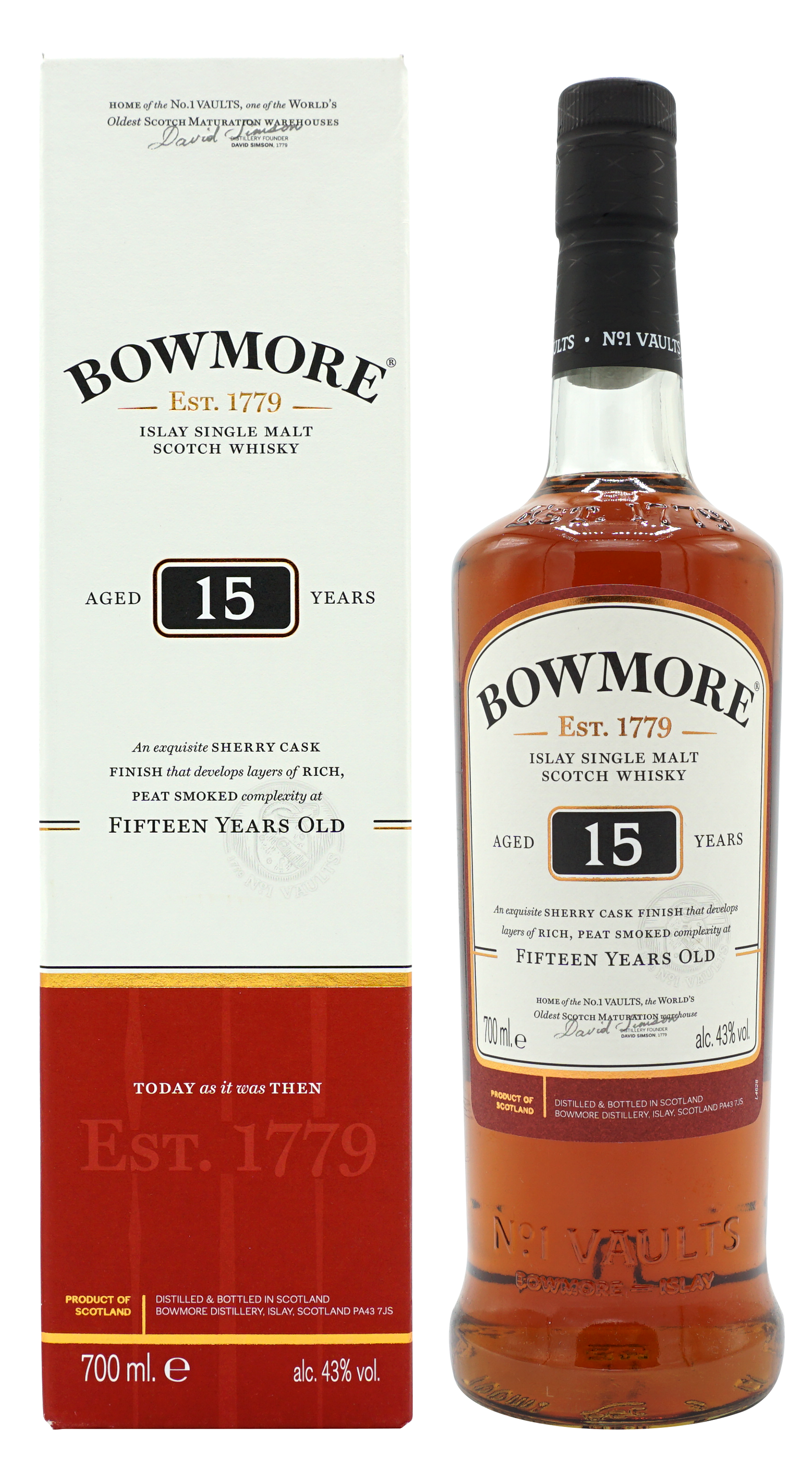 Bowmore 15 Years Darker 70cl 43 Compleet