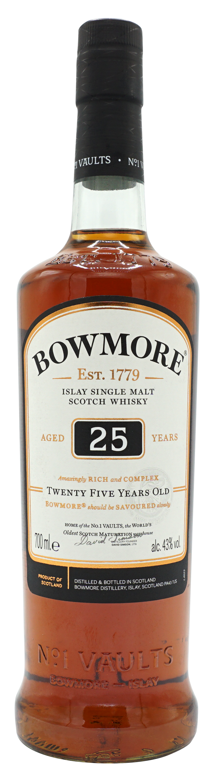 Bowmore 25 Years Single Malt 70cl 43