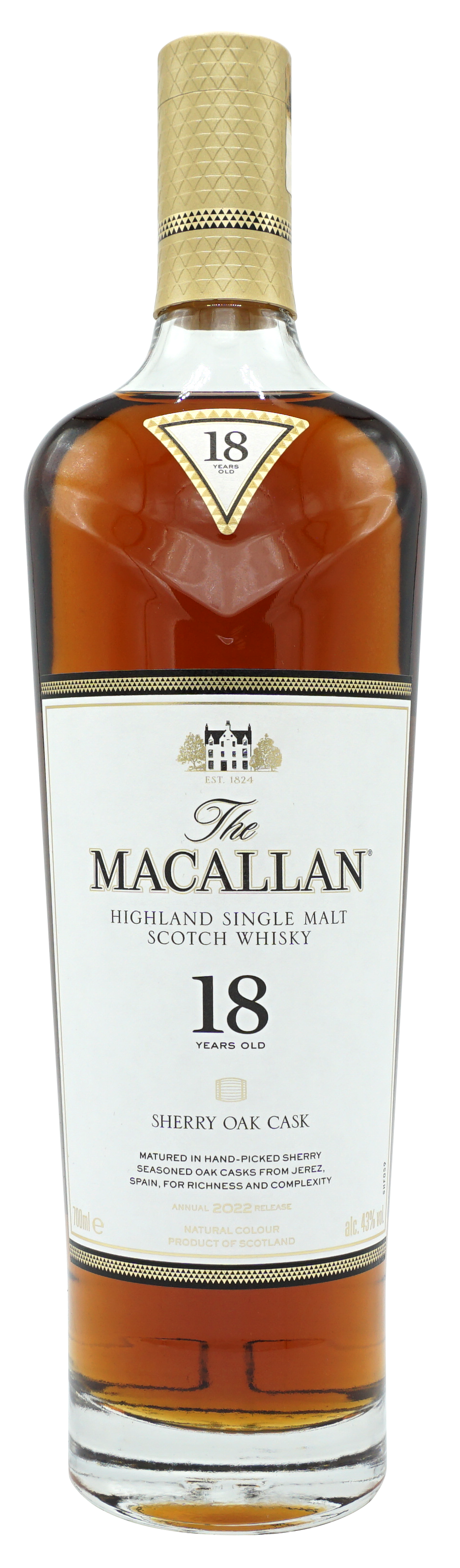 Macallan 18 Years Sherry Oak Single Malt 70cl 43