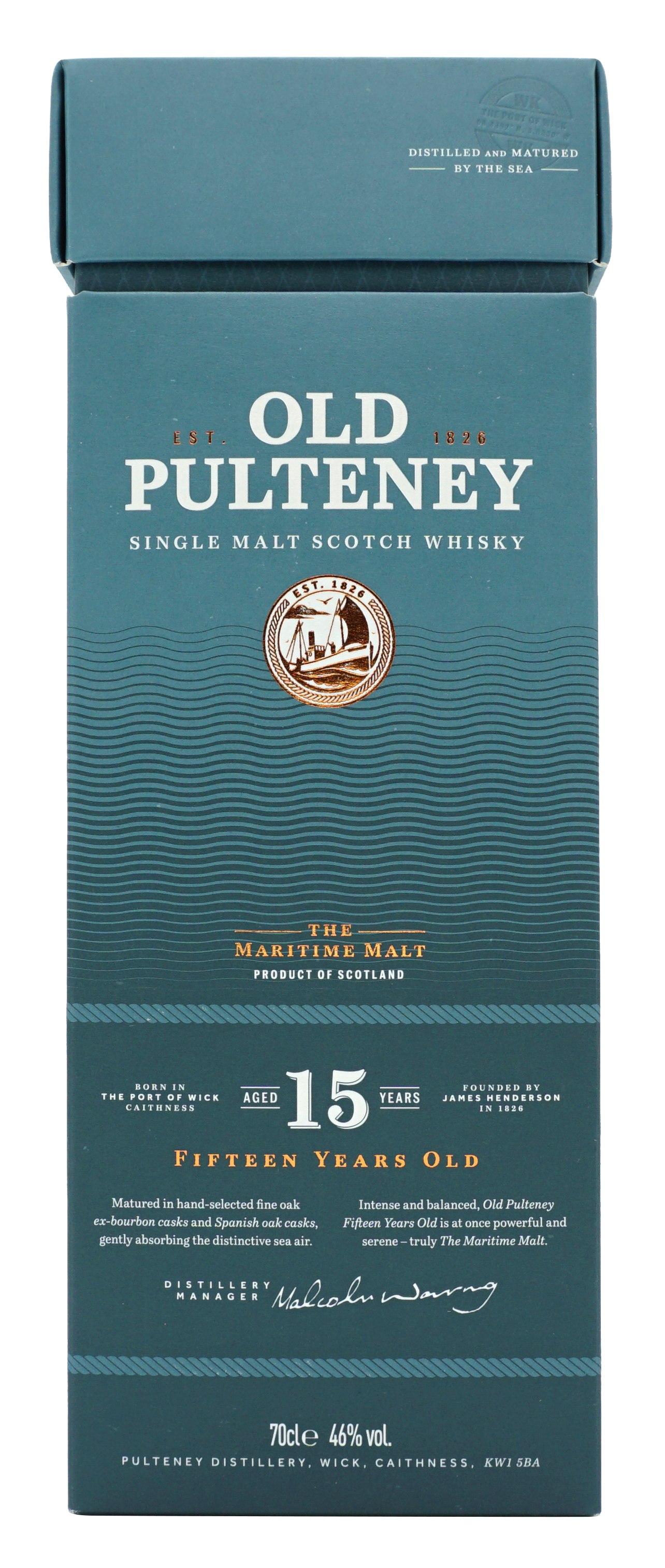 Old Pulteney 15 Years Single Malt 70cl 46 Doos