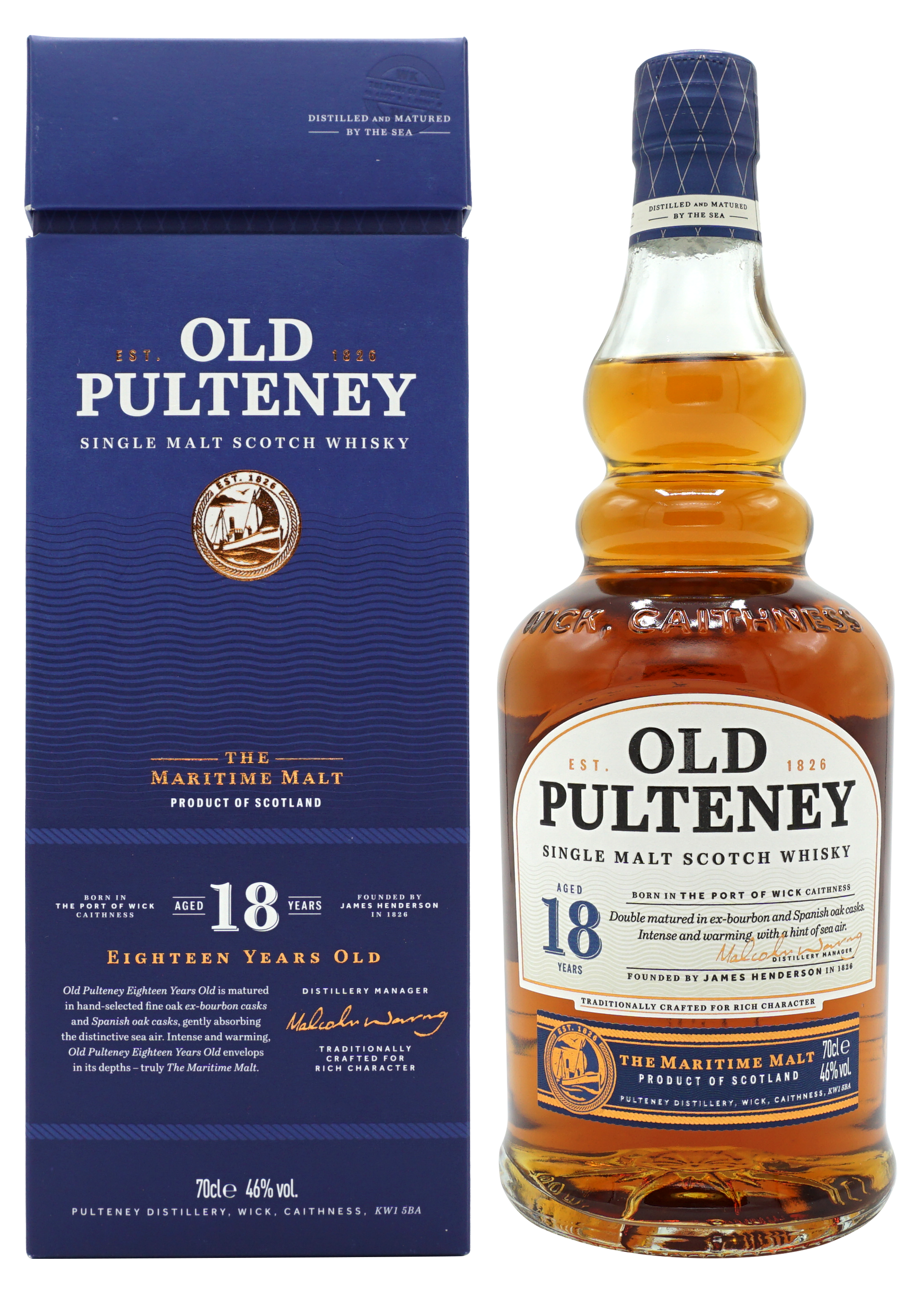 Old Pulteney 18 Years Single Malt 70cl 46 Compleet
