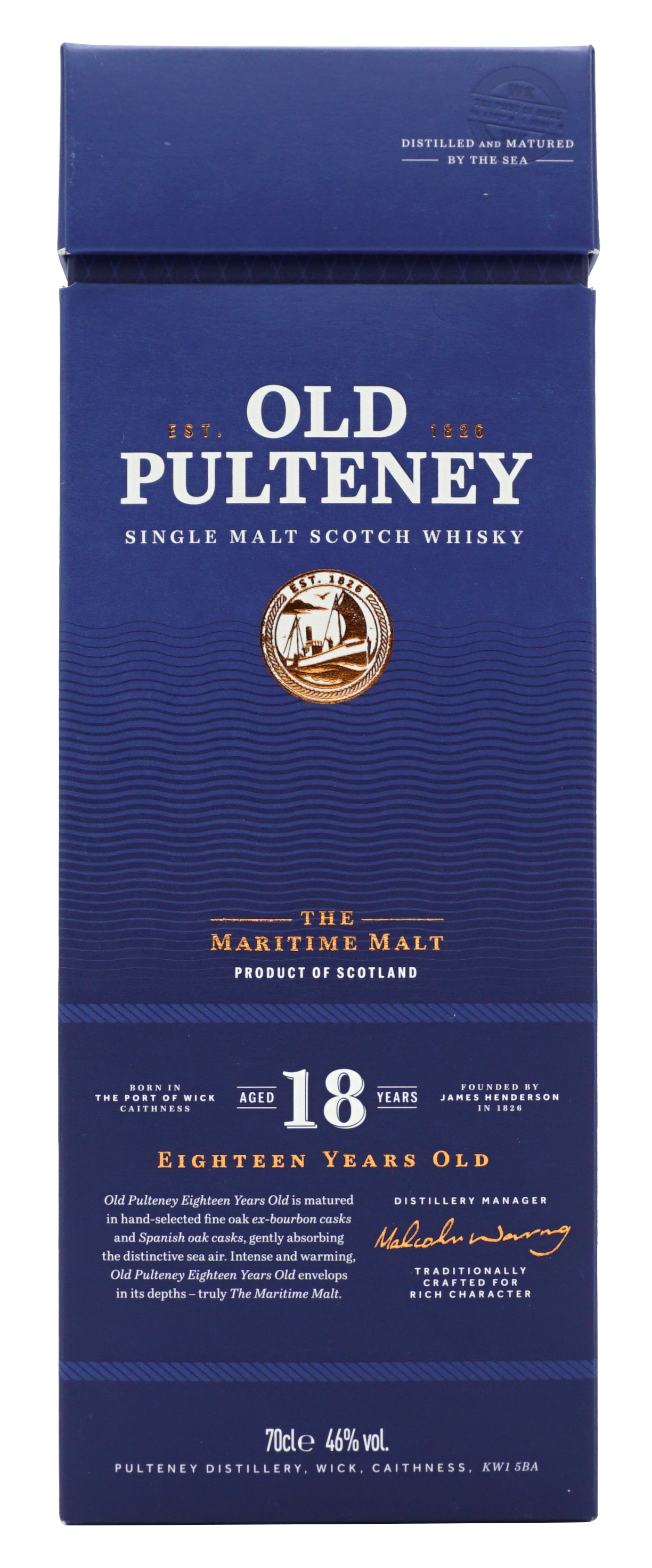 Old Pulteney 18 Years Single Malt 70cl 46 Doos