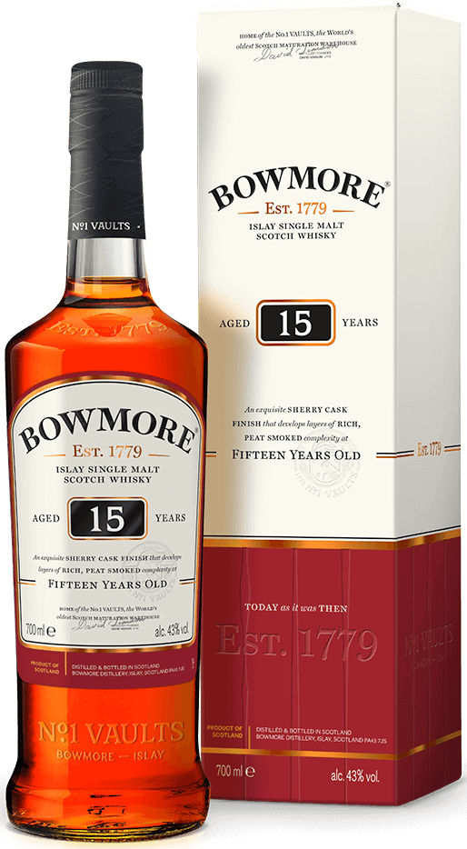 Schotse - Whisky - Bowmore - 15 - Jaar - Single Malt - 70cl