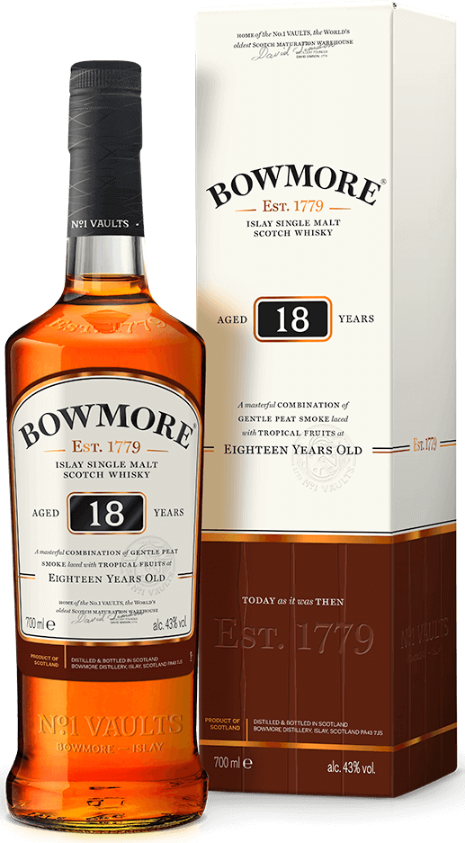 Schotse - Whisky - Bowmore - 18 - Jaar - Single Malt - 70cl