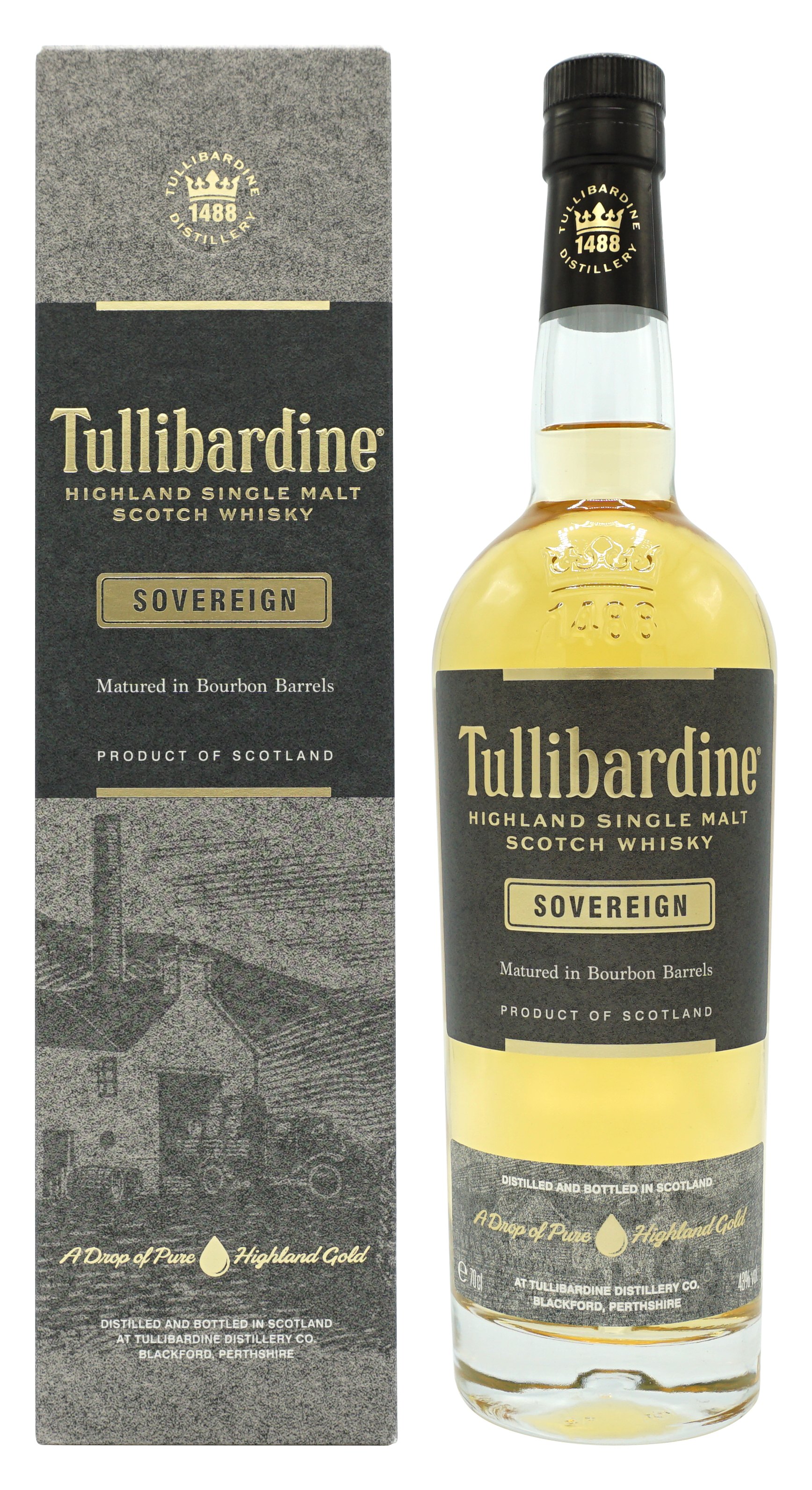 Tullibardine Sovereign Single Malt 70cl 43 Compleet