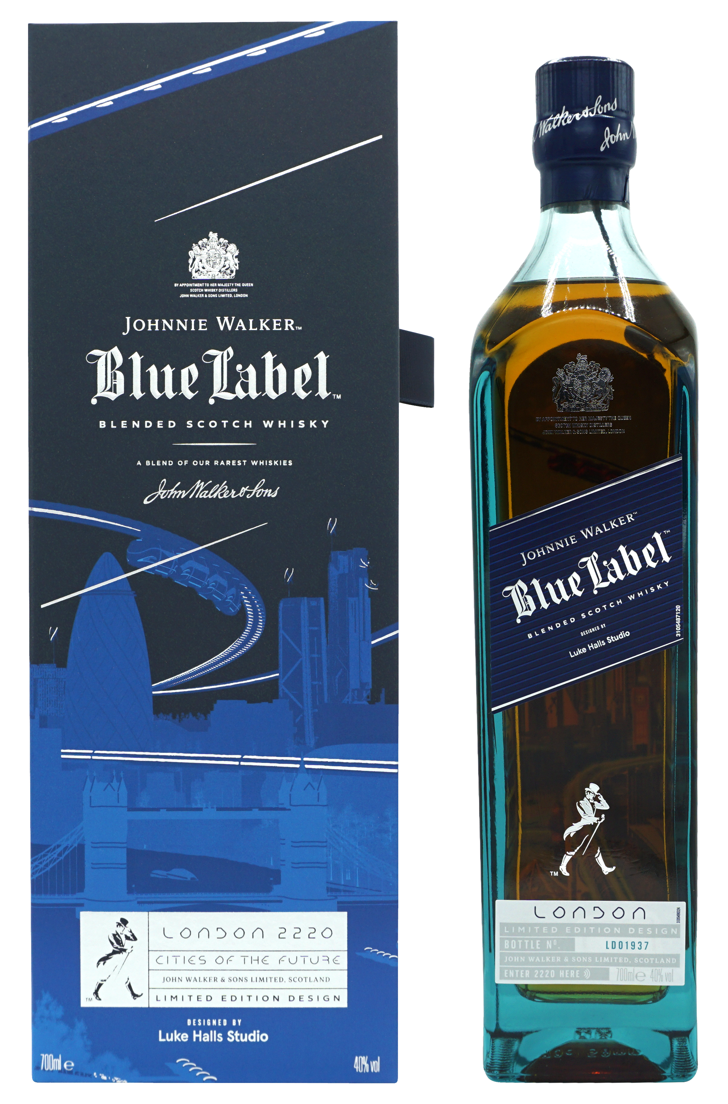Johnnie Walker Blue Label London Blend 70cl 40 Compleet
