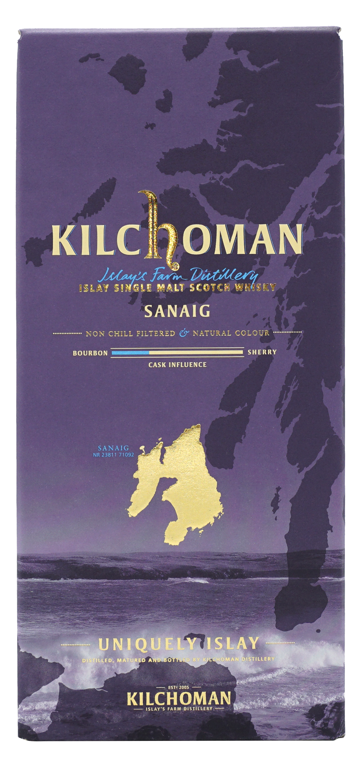 Kilchoman Sanaig Single Malt 70cl 46 Doos