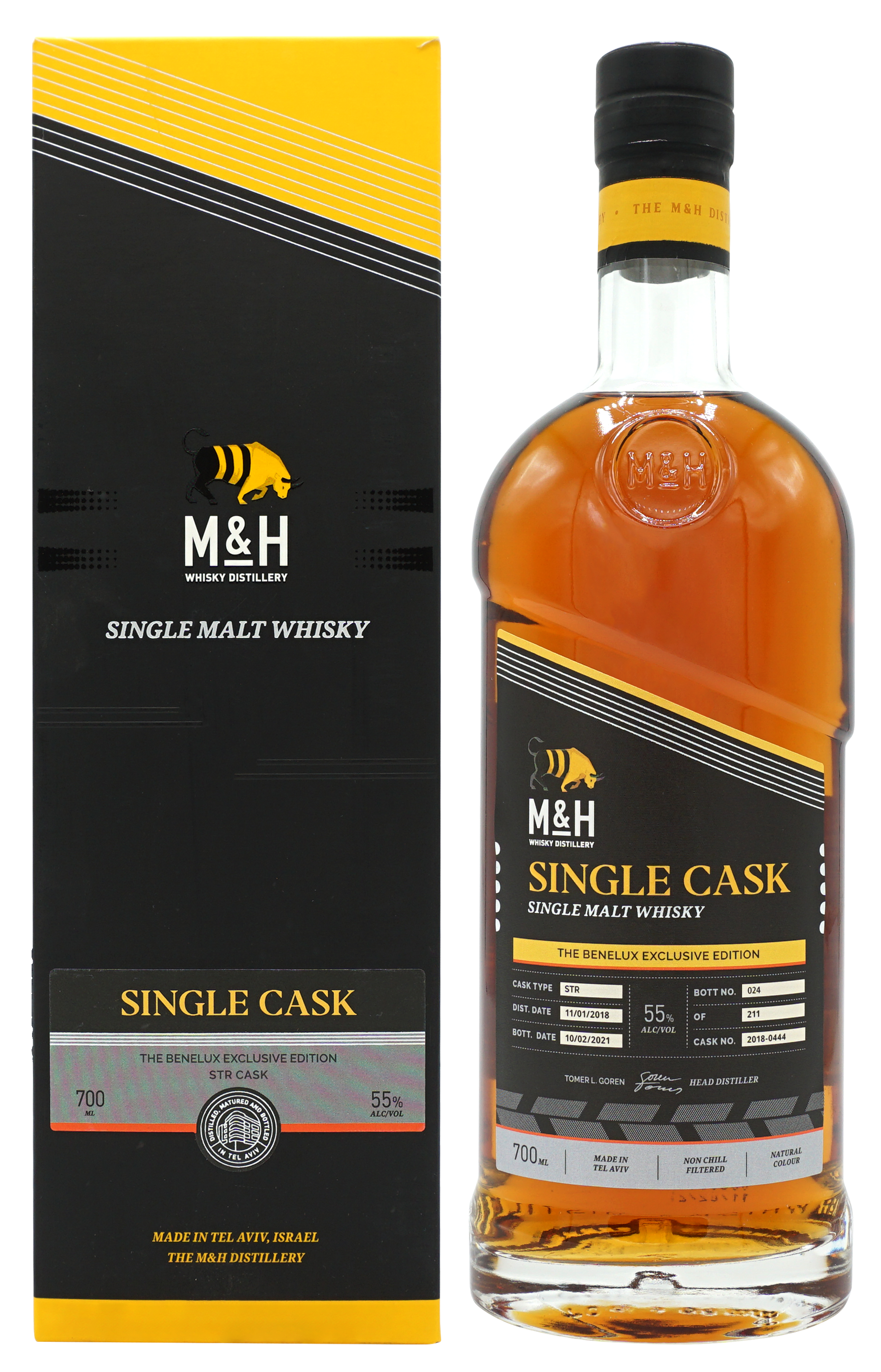 Mh Single Cask Benelux 2018 0848 Single Malt 70cl 55 Compleet