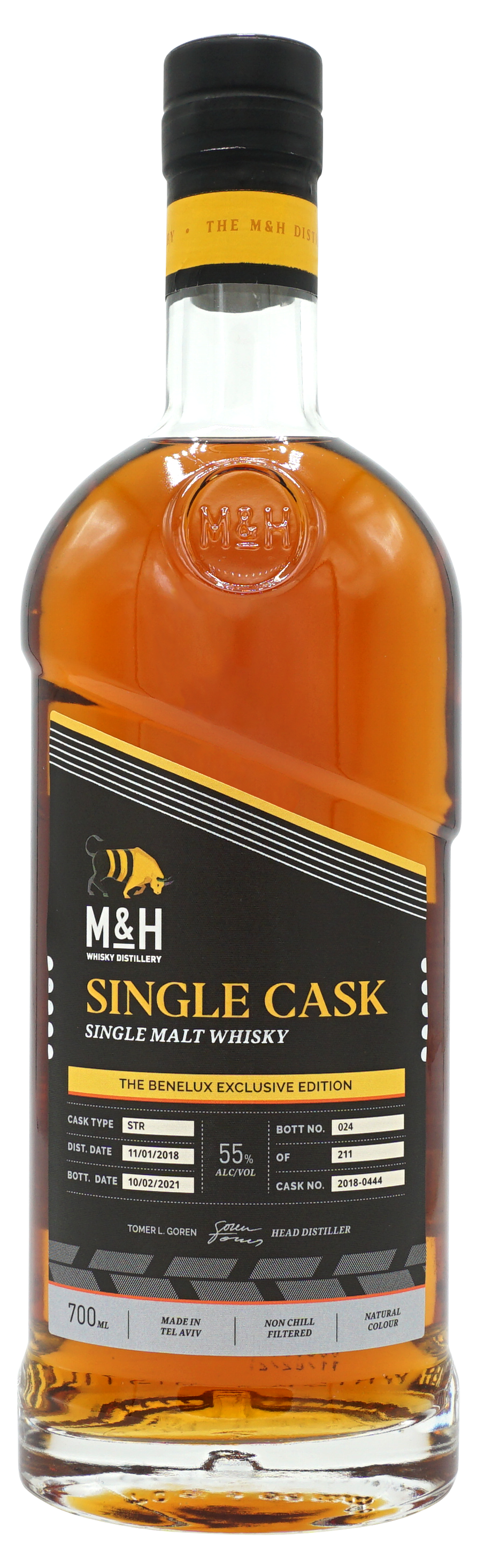 Mh Single Cask Benelux 2018 0848 Single Malt 70cl 55