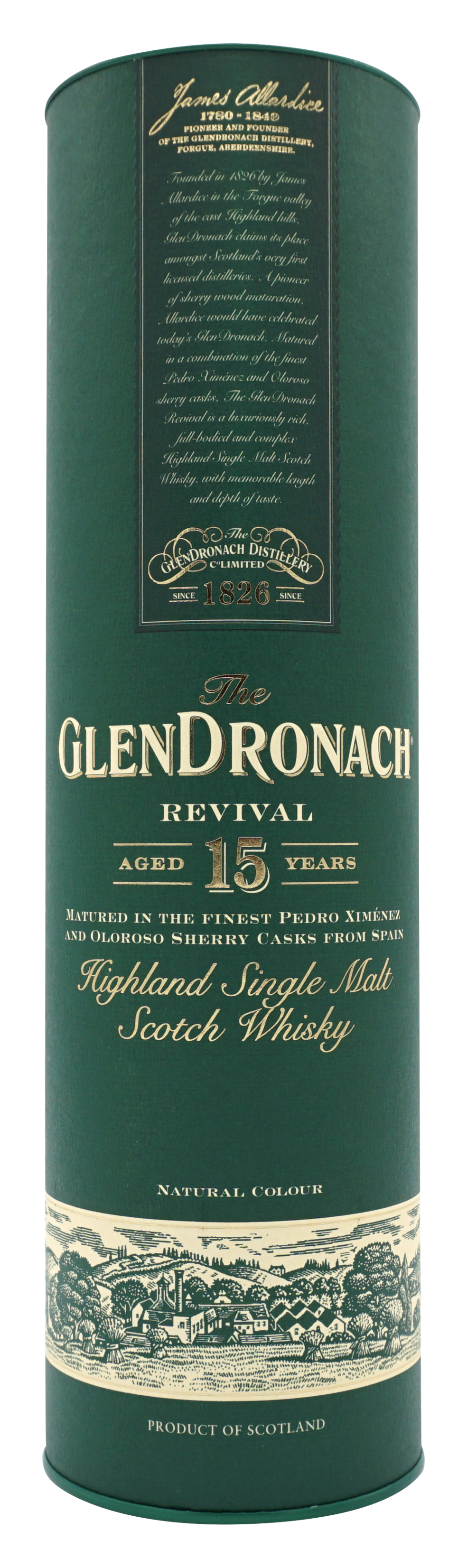 Glendronach 15 Years Single Malt 70cl 46 Koker