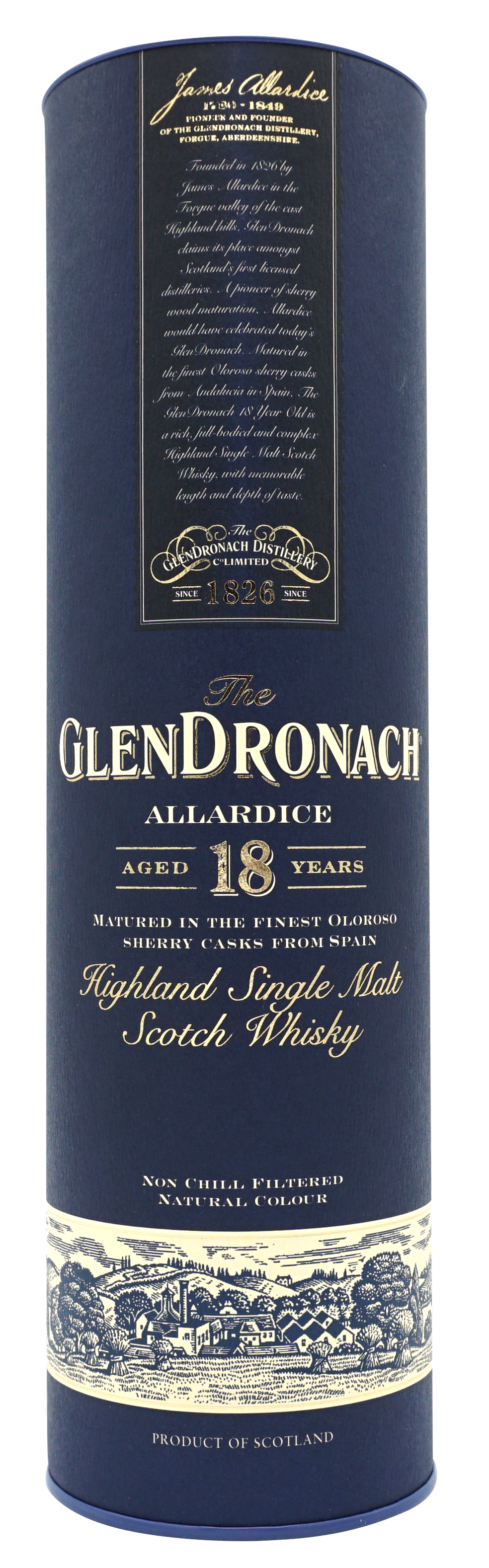 Glendronach 18 Years Single Malt 70cl 46 Koker
