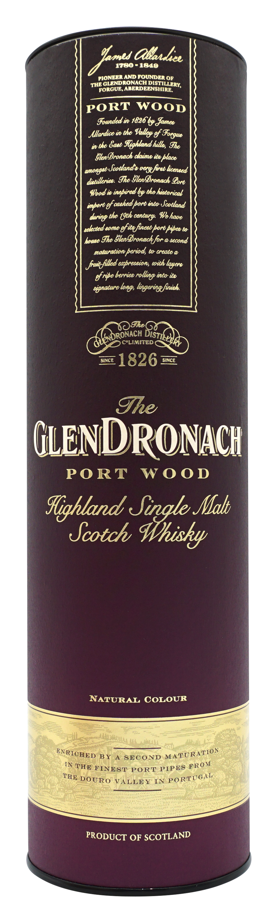 Glendronach Portwood Single Malt 10 Years 70cl 46 Koker
