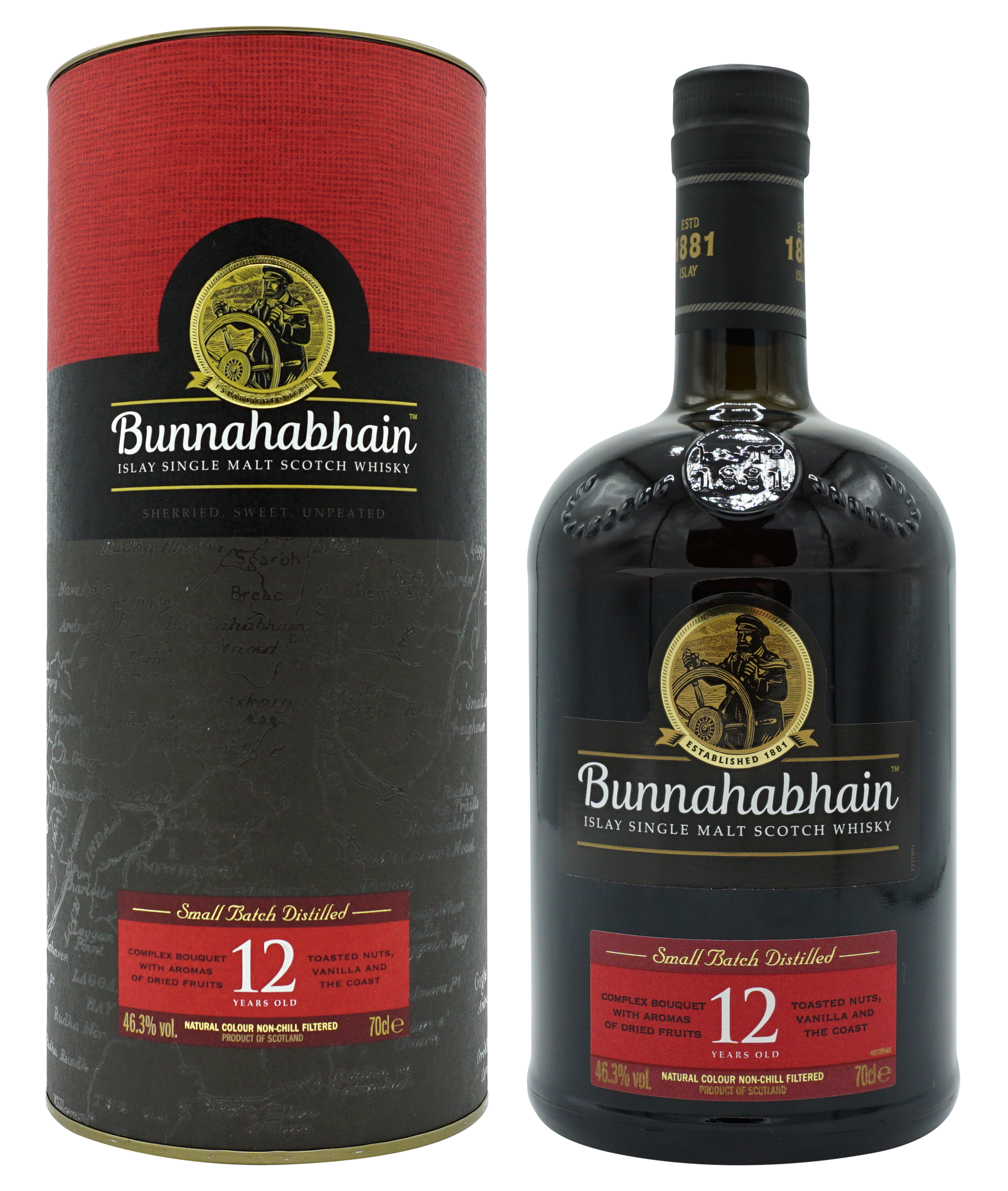 Bunnahabhain 12 Years Single Malt 70cl 463 Compleet
