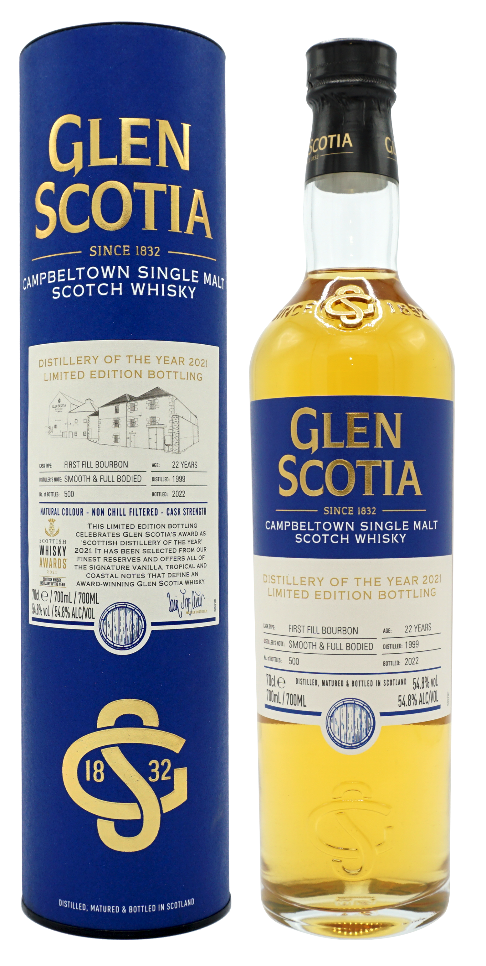Glen Scotia 22 Years Bourbon Cask 70cl 548 Compleet