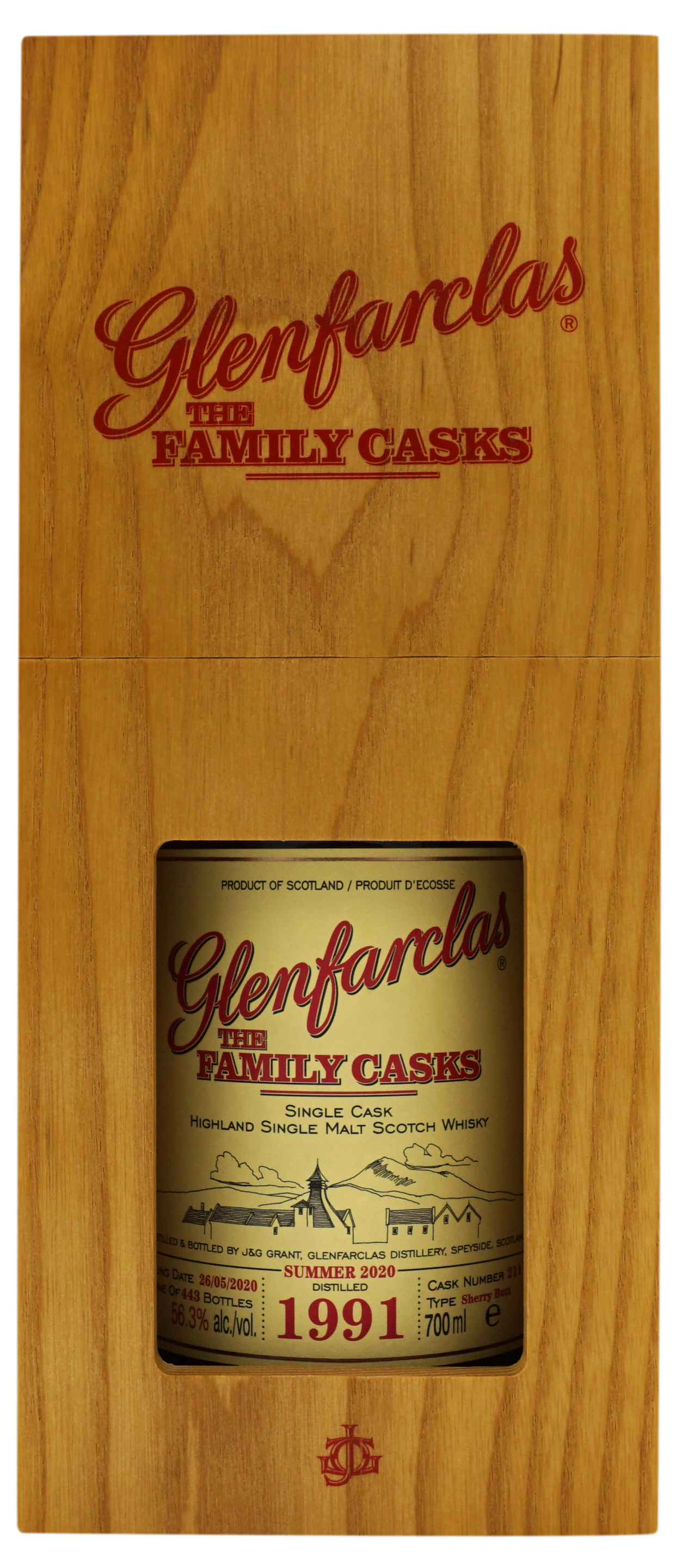 Glenfarclas 1991 Family Cask 211 563 Compleet