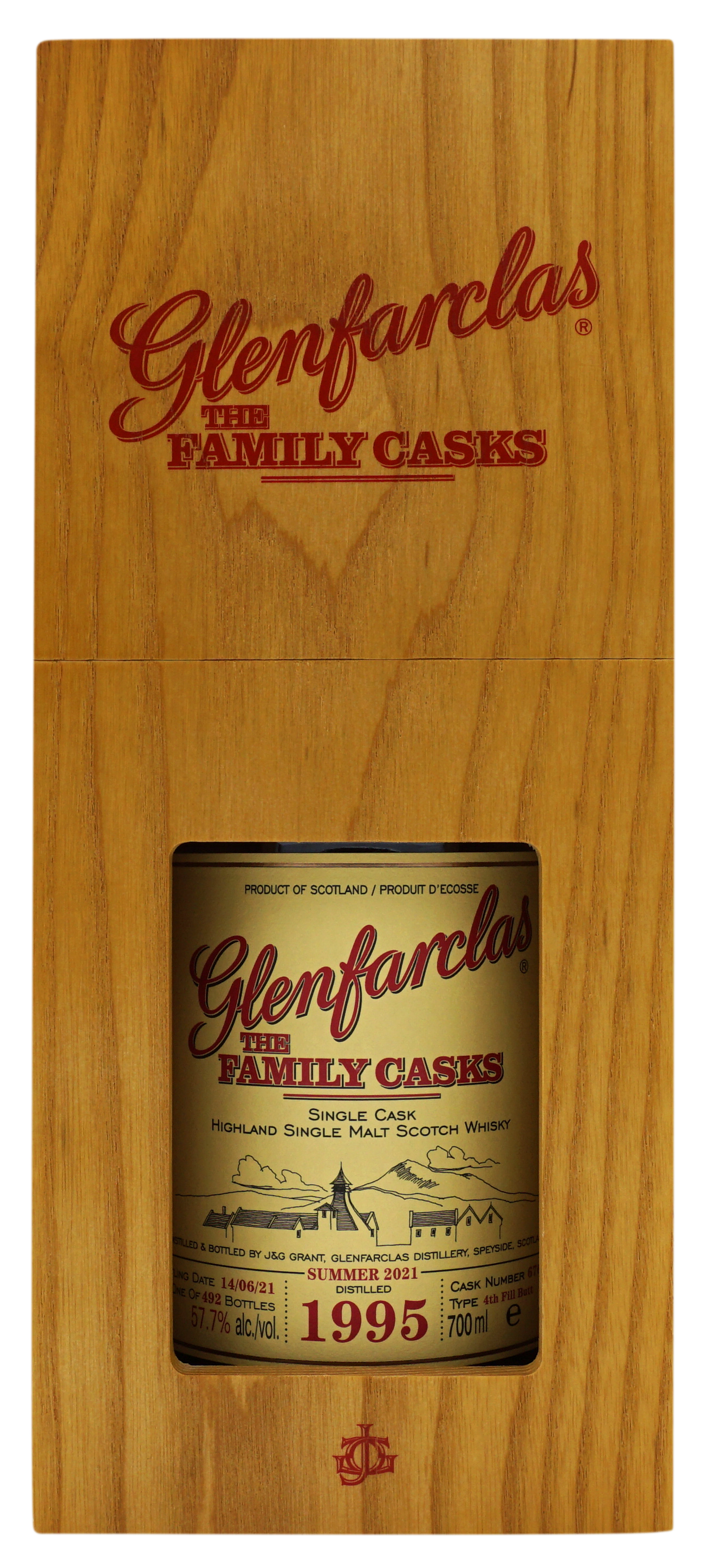 Glenfarclas 1995 Family Cask 6765 577 Compleet