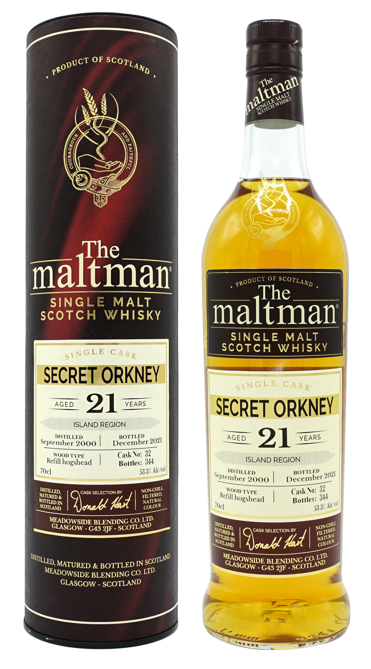 Maltman Secret Orkney 2000 21 Years Single Malt 70cl 533 Compleet