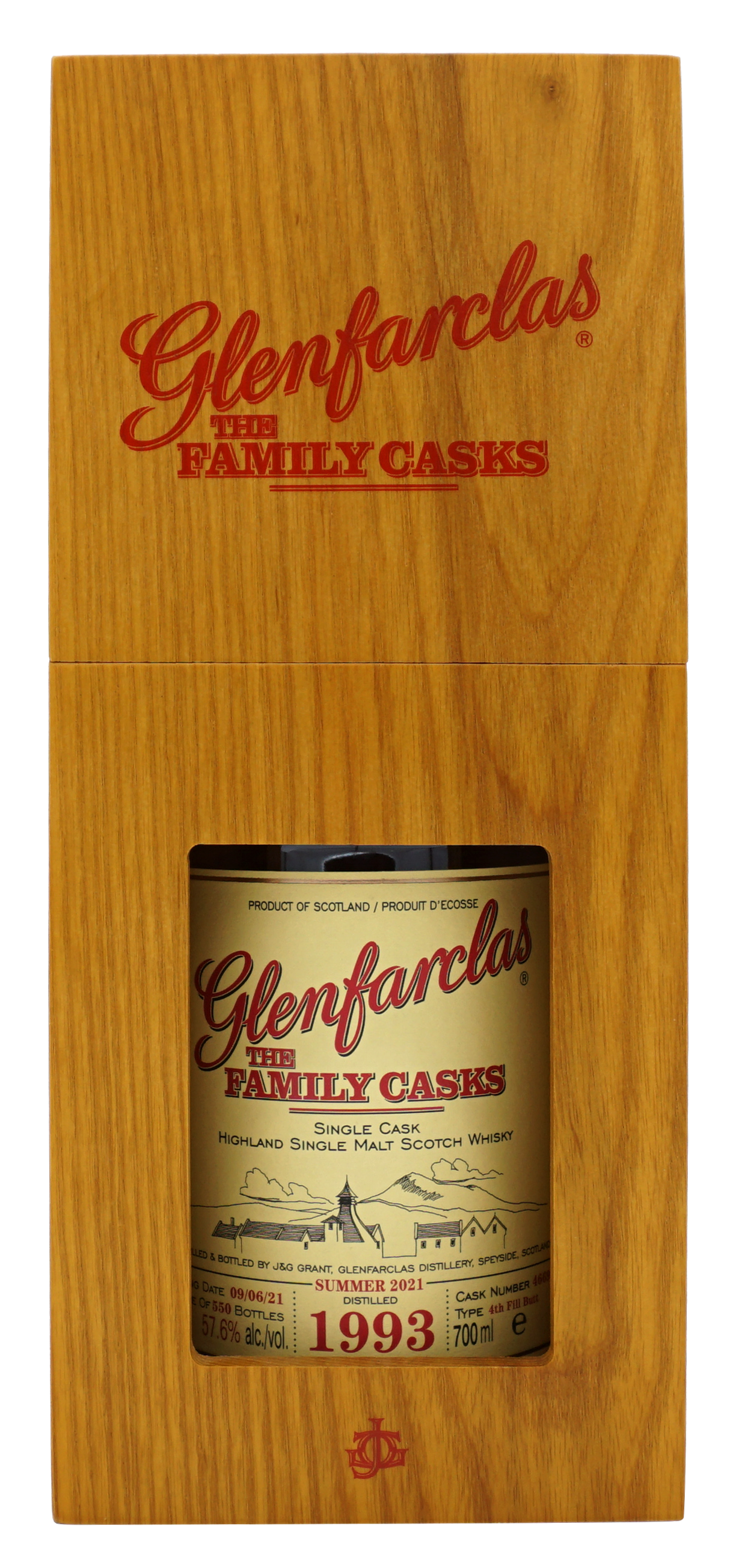 Glenfarclas 1993 Family Cask 4669 Single Malt 70cl 576 Doos 2