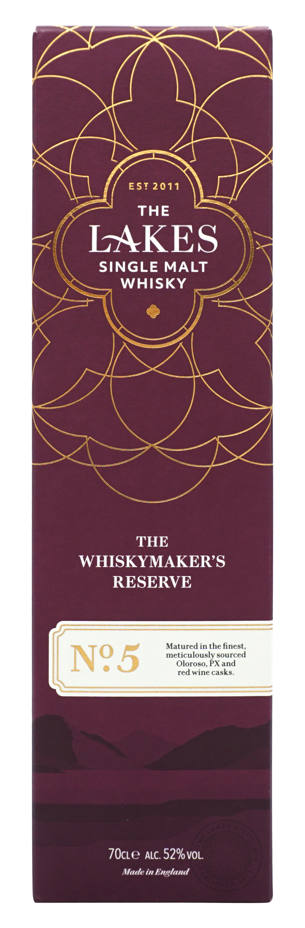 Lakes Whiskymakers Reserve No 5 Single Malt 70cl 52 Doos