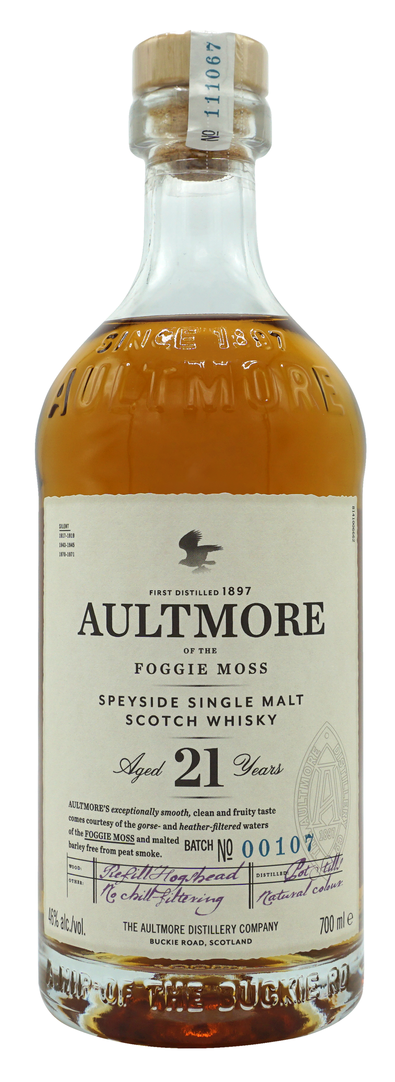 Aultmore 21 Years Single Malt 70cl 46