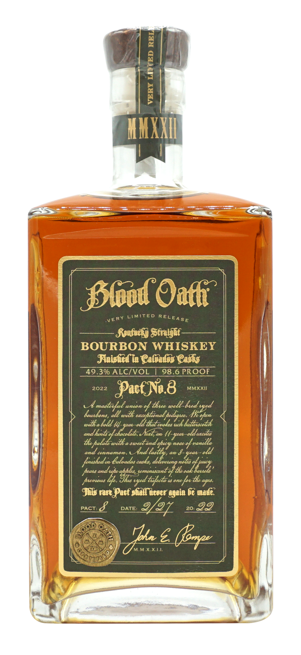 Blood Oath Pact 8 Bourbon 75cl 493