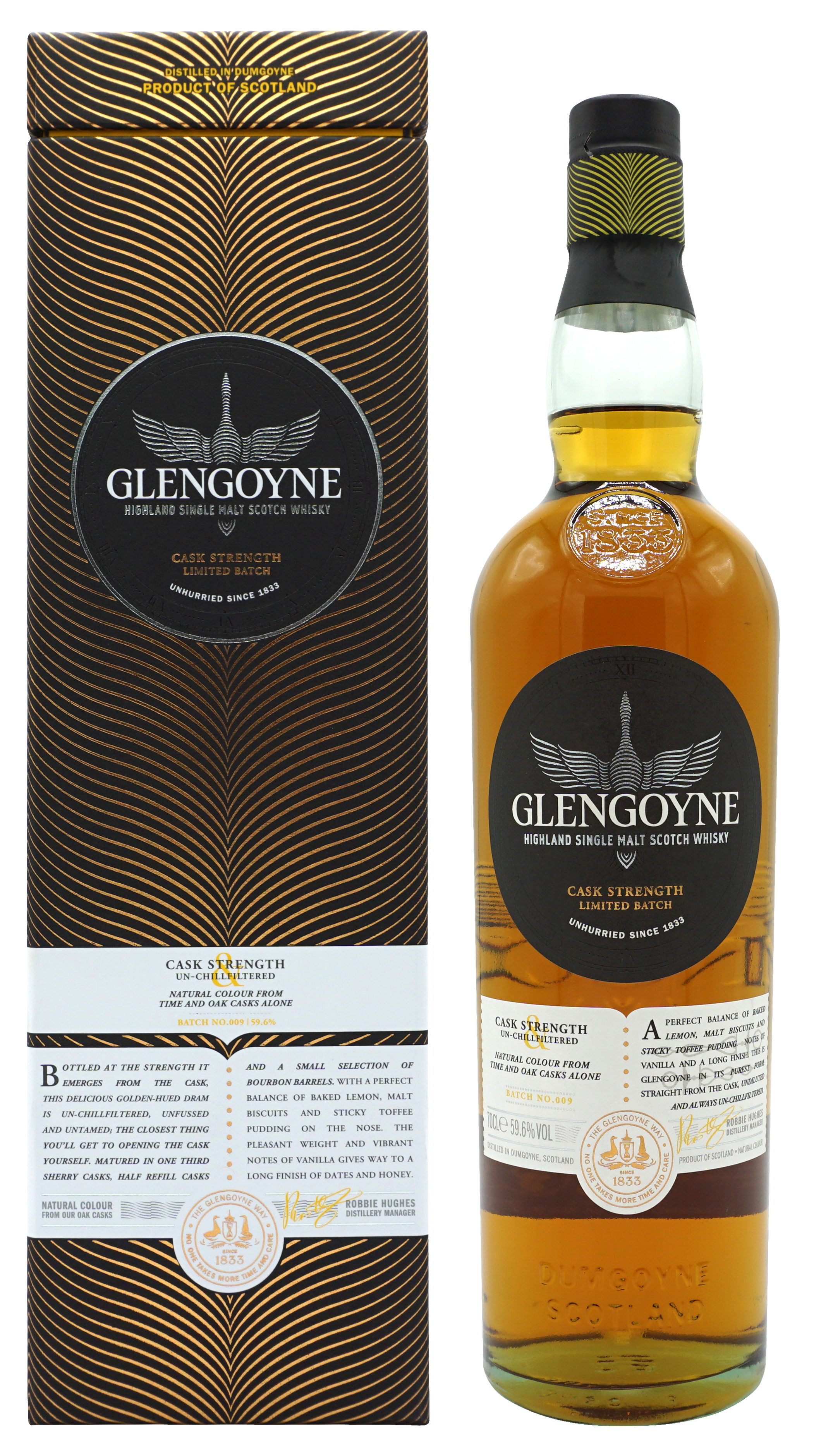 Glengoyne Cask Strength Batch 9 Single Malt 70cl 596 Compleet