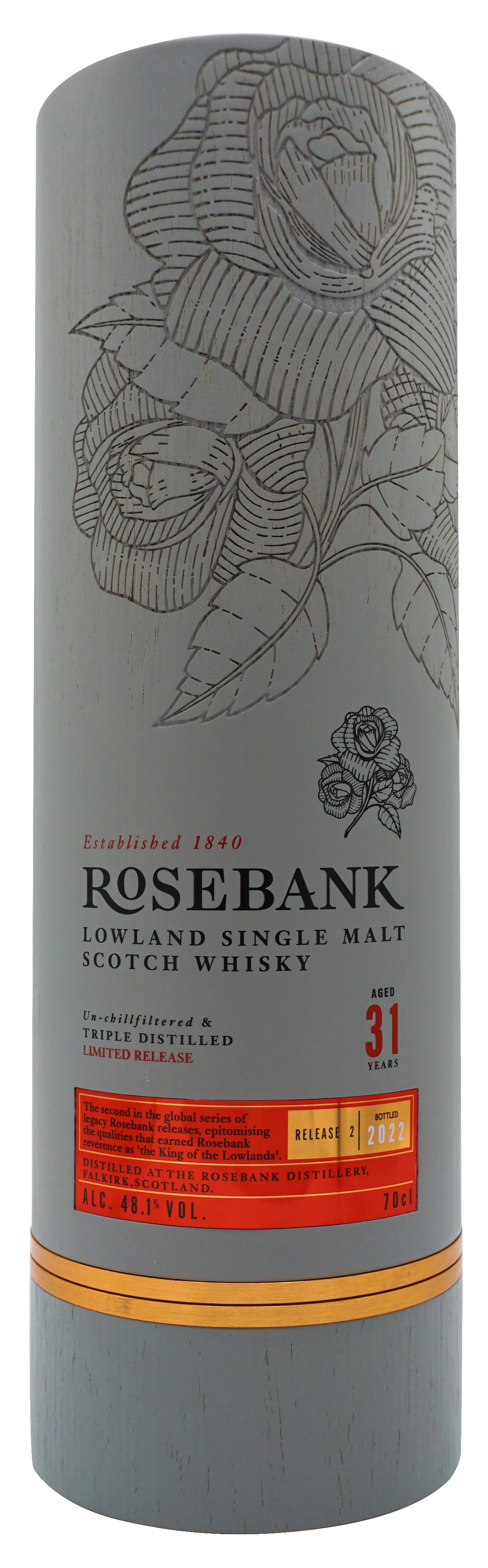 Rosebank 31 Years Single Malt 70cl 481 Koker