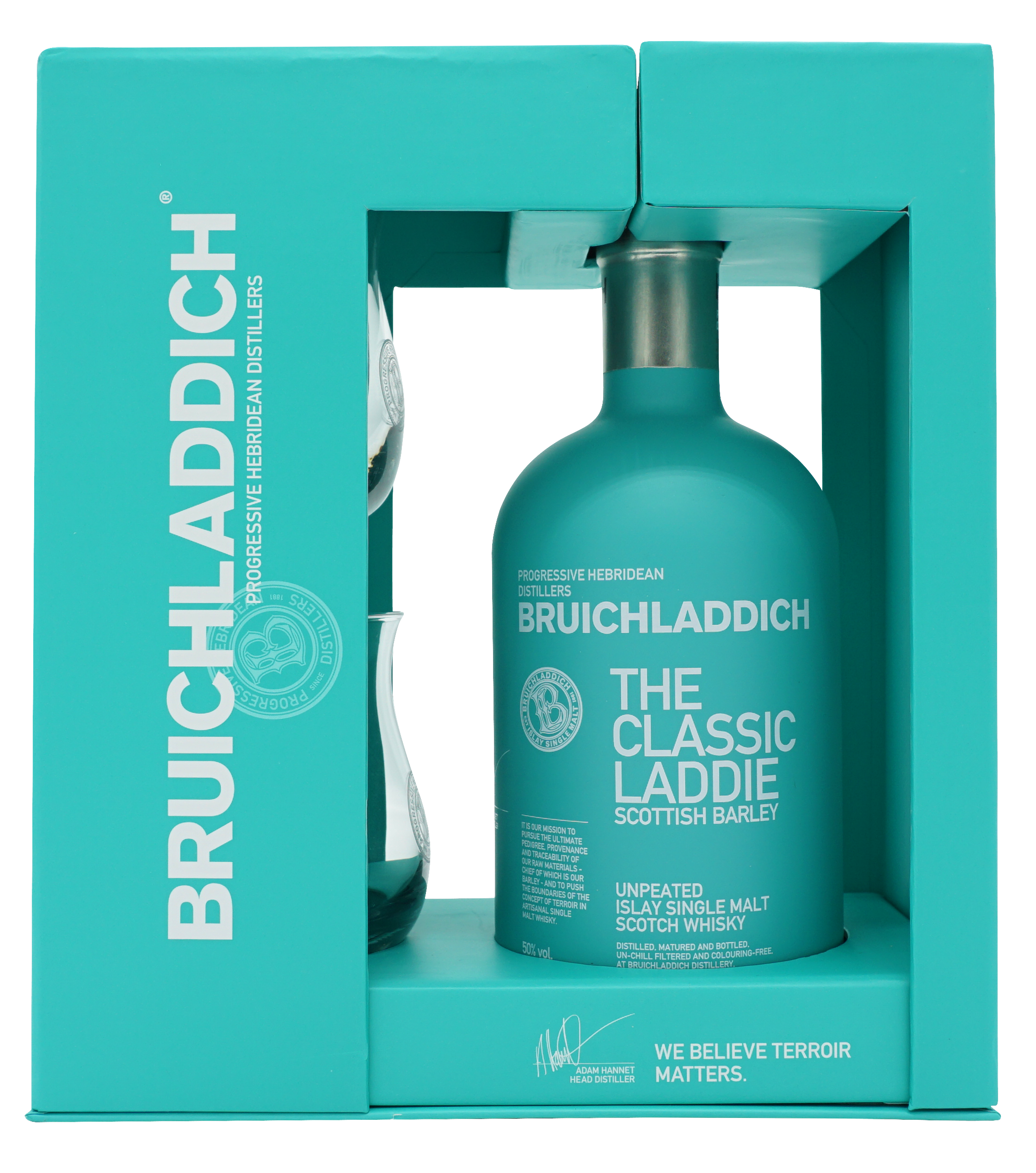 Bruichladdich Scottish Barley Giftpack 70cl 50