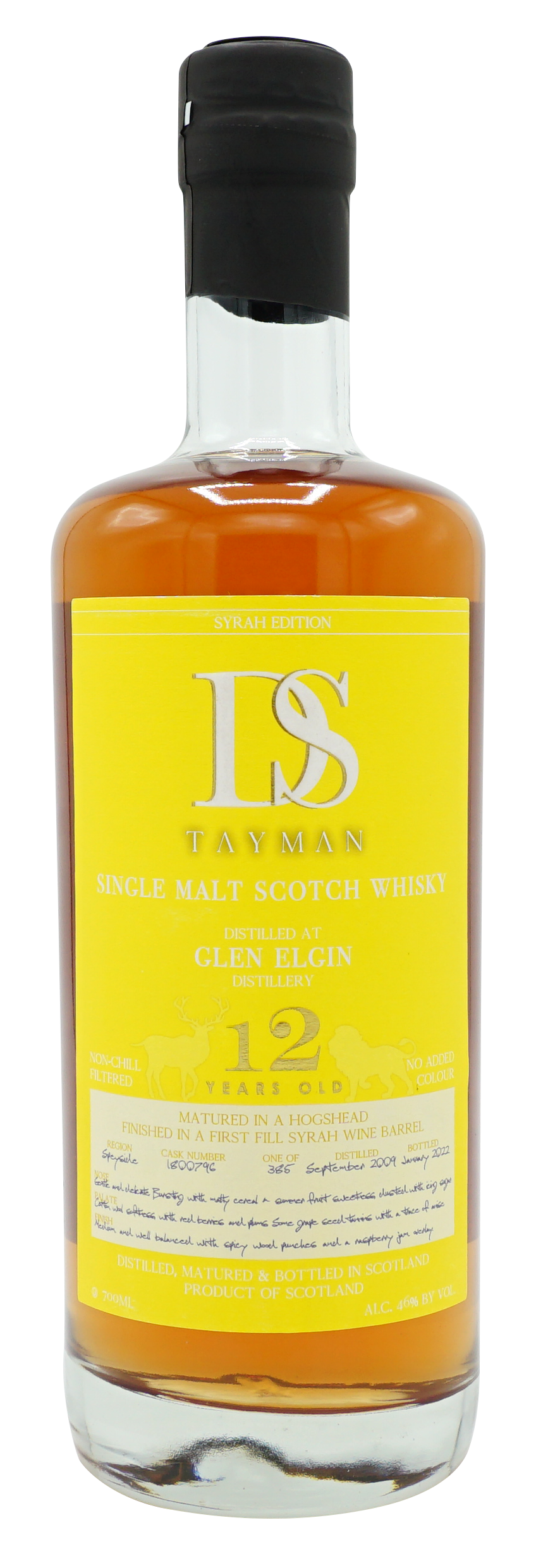 Ds Tayman Glen Elgin 2010 12 Years Single Malt 70cl 46