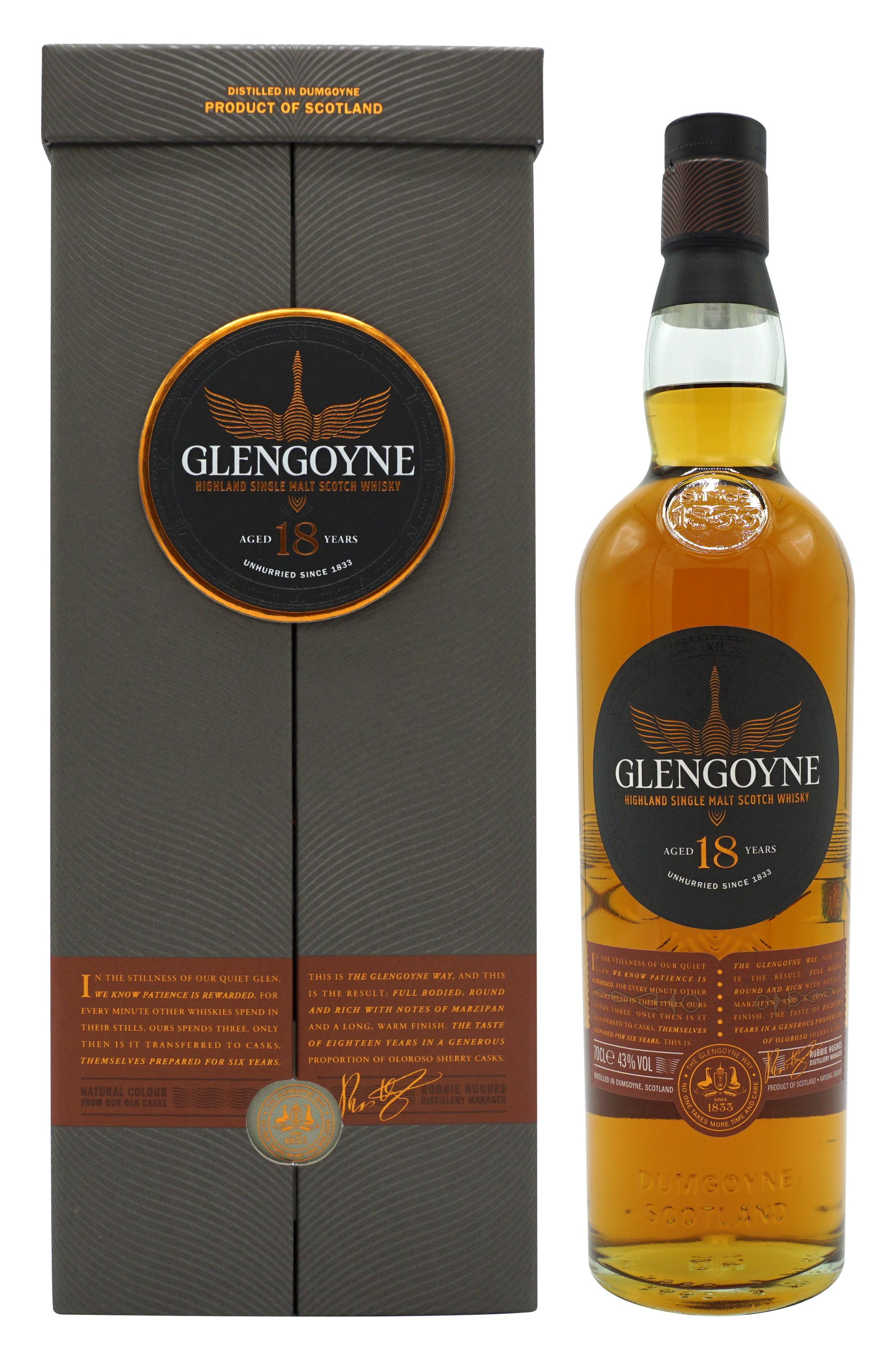 Glengoyne 18 Years Single Malt 70cl 43 Compleet