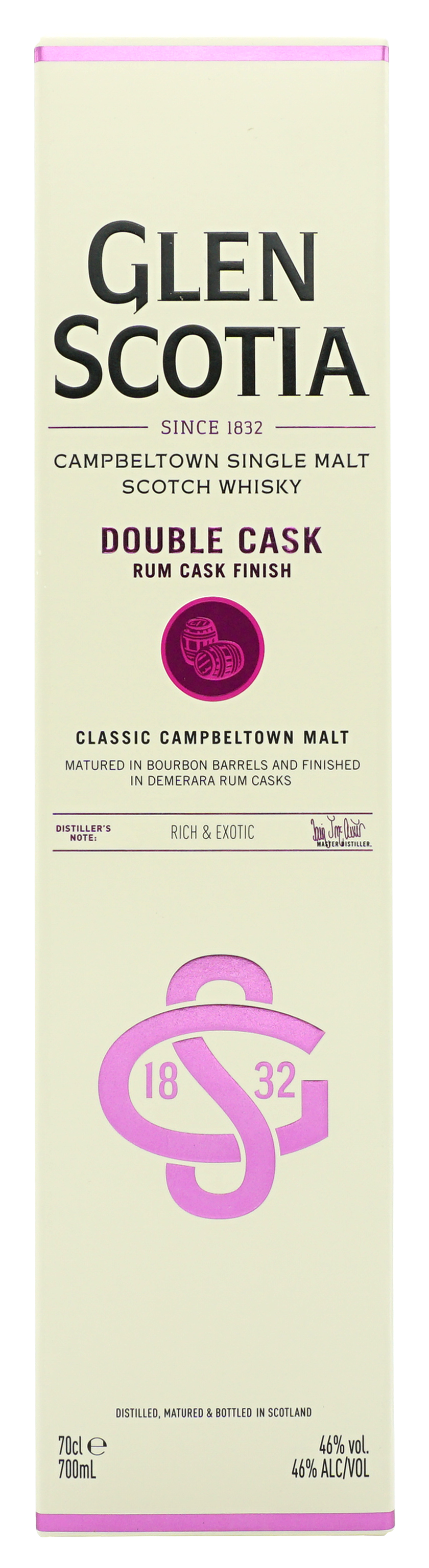 Glen Scotia Double Cask Rum Single Malt 70cl Doos