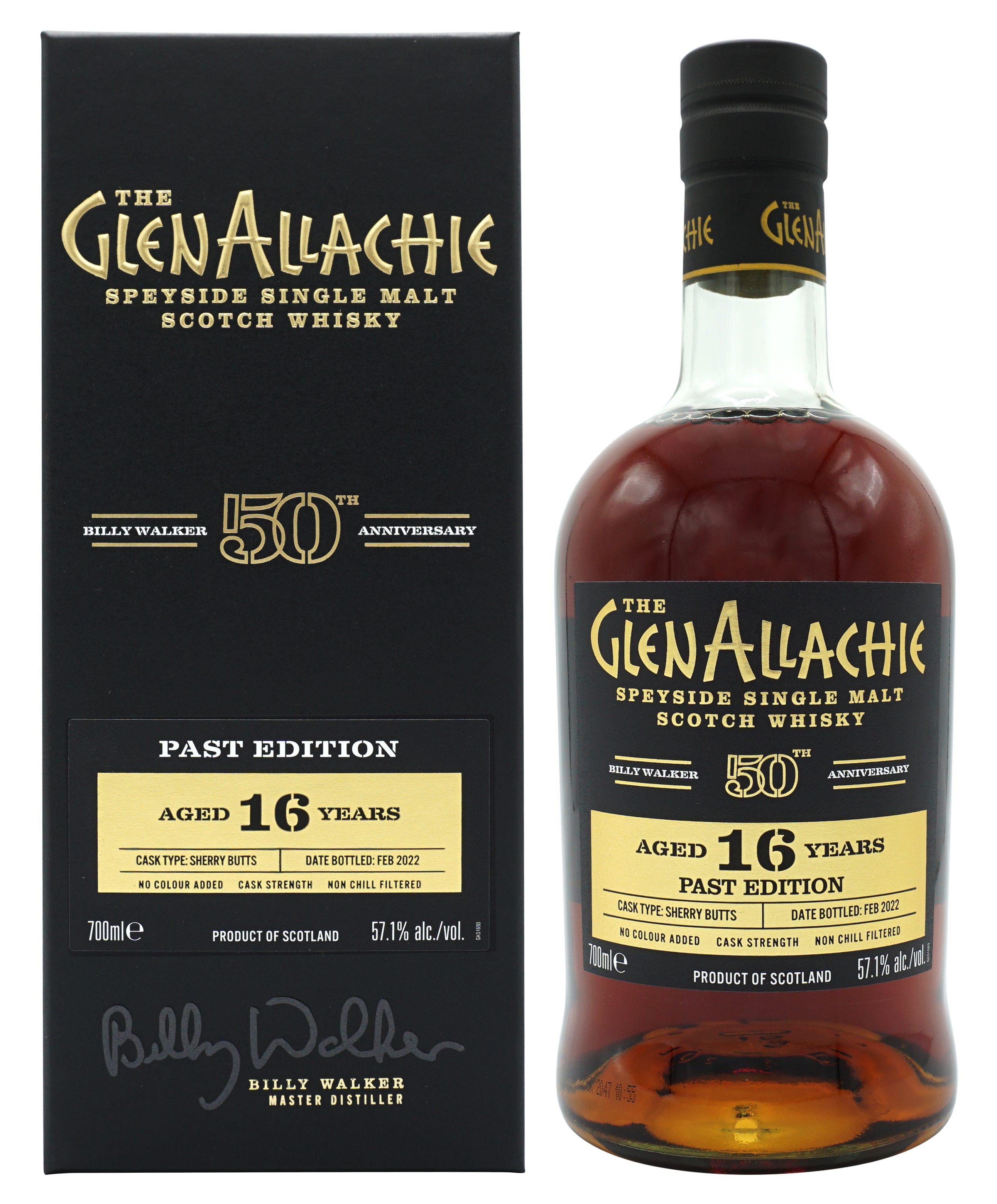 Glenallachie Past Edition 16 Years Sherry Cask 48 70cl Compleet