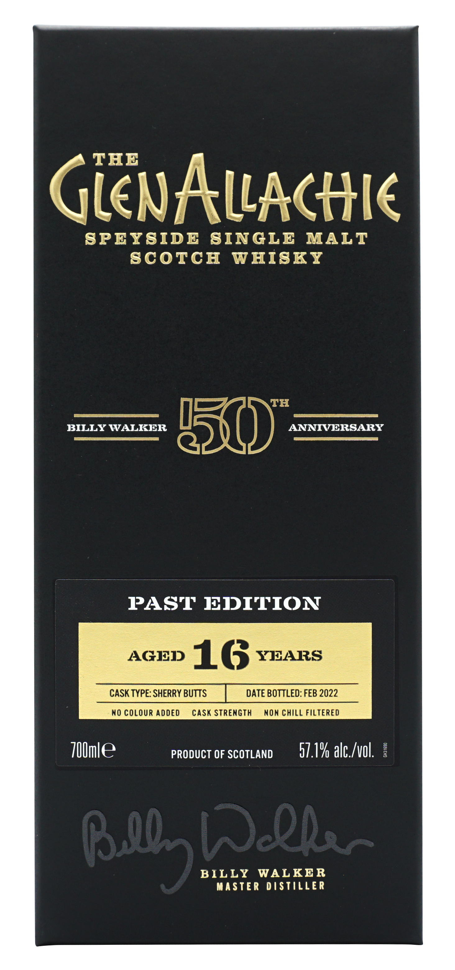 Glenallachie Past Edition 16 Years Sherry Cask 48 70cl Doos