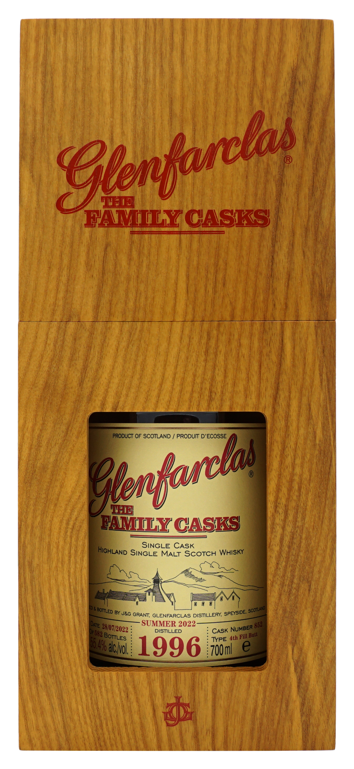 Glenfarclas 1996 Family Cask 852 70cl 554 Compleet 2