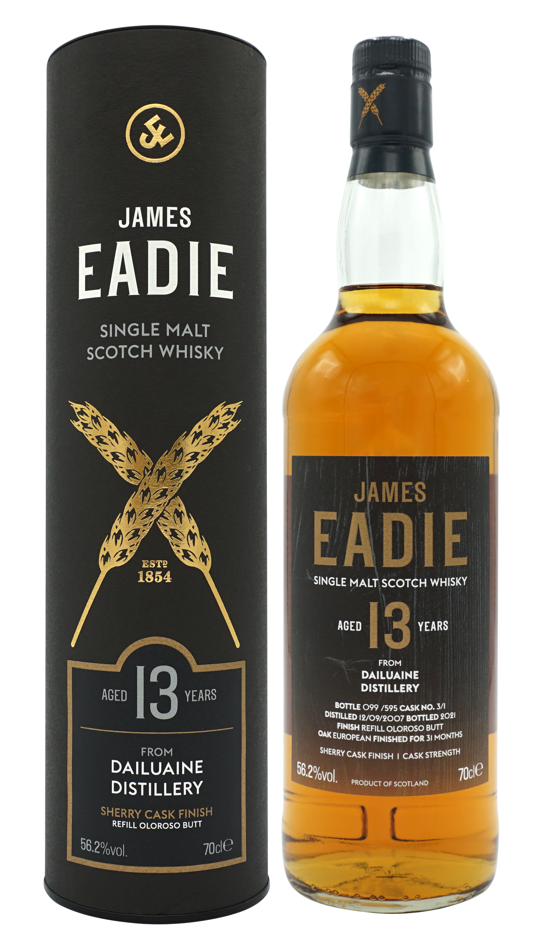 James Eadie Dailuaine 2007 13 Years Single Malt 70cl 562 Compleet