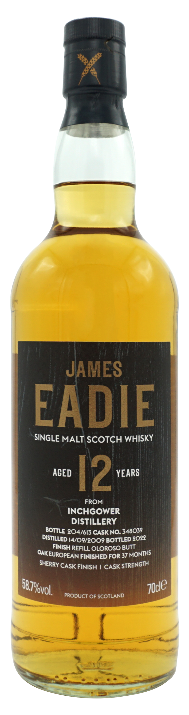 James Eadie Inchgower 2009 12 Years Single Malt 70cl 587